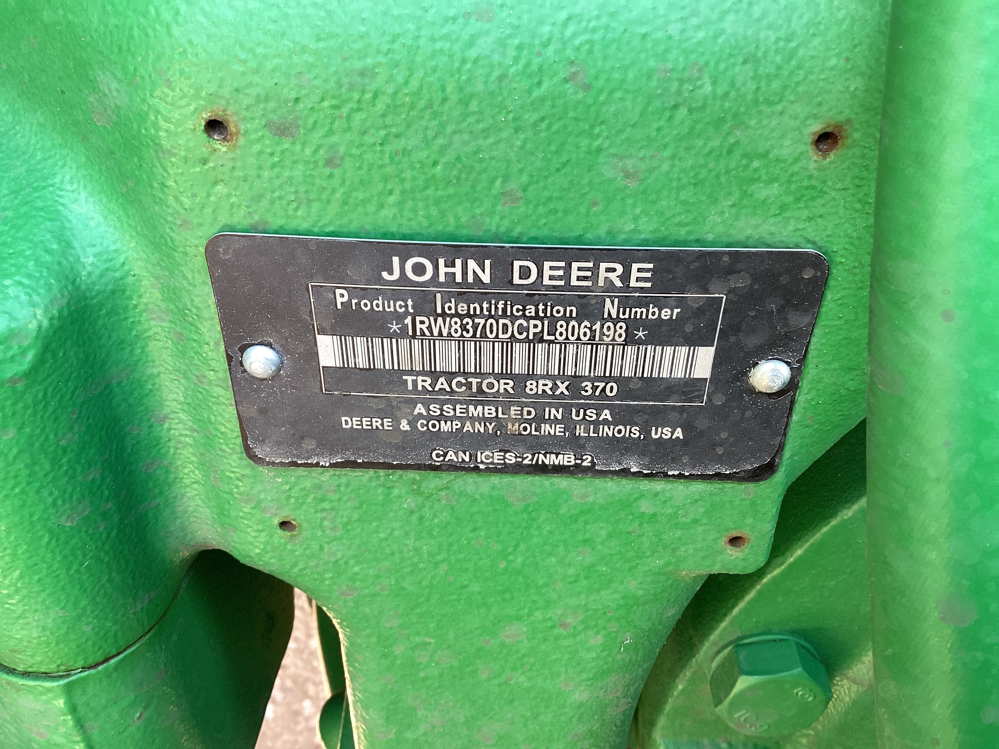  2023 John Deere 8RX 370 at LandMark in Minden, NE