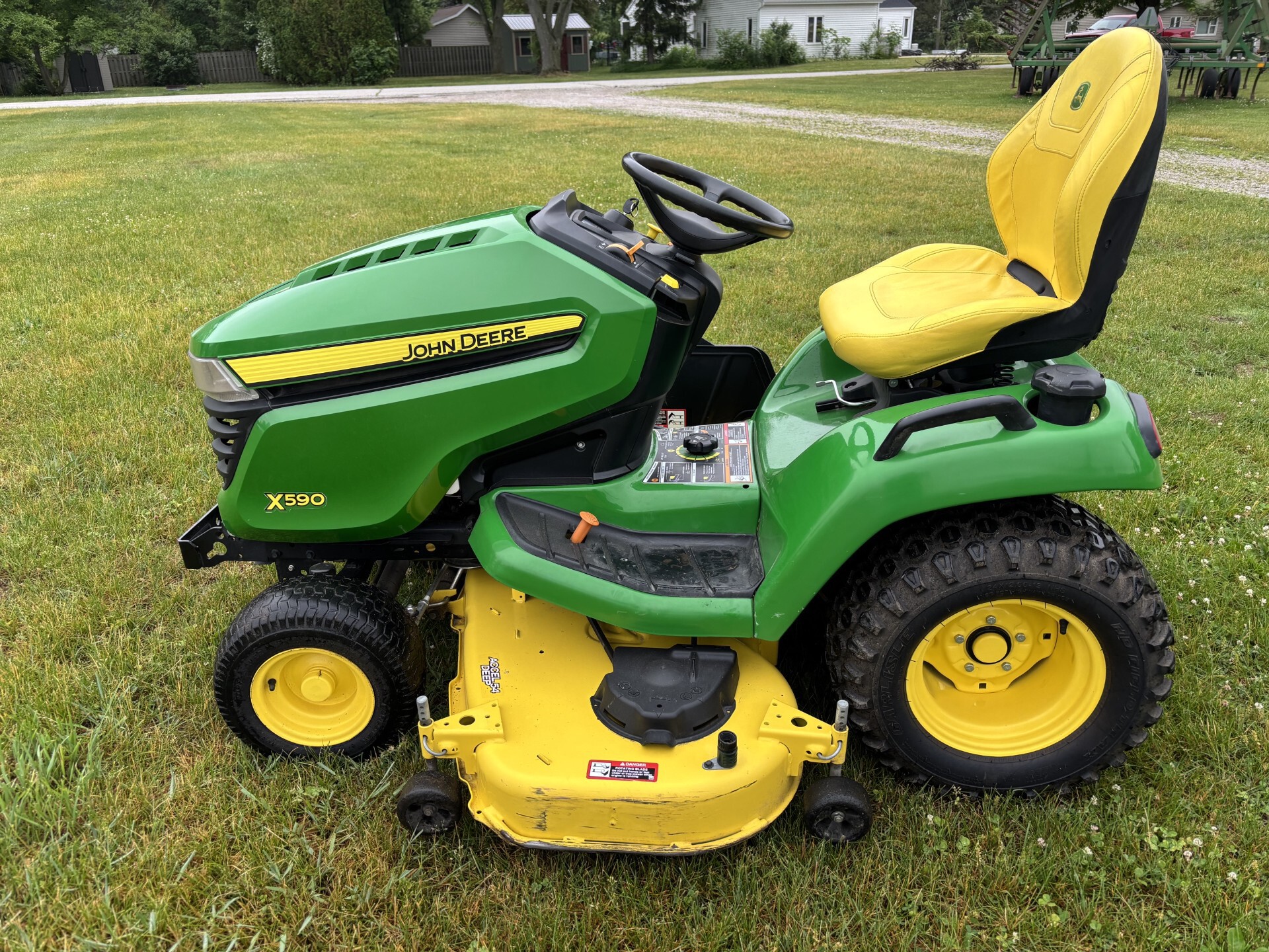 On Lot 2021 John Deere X590 at Tri County Equipment Reese, MI