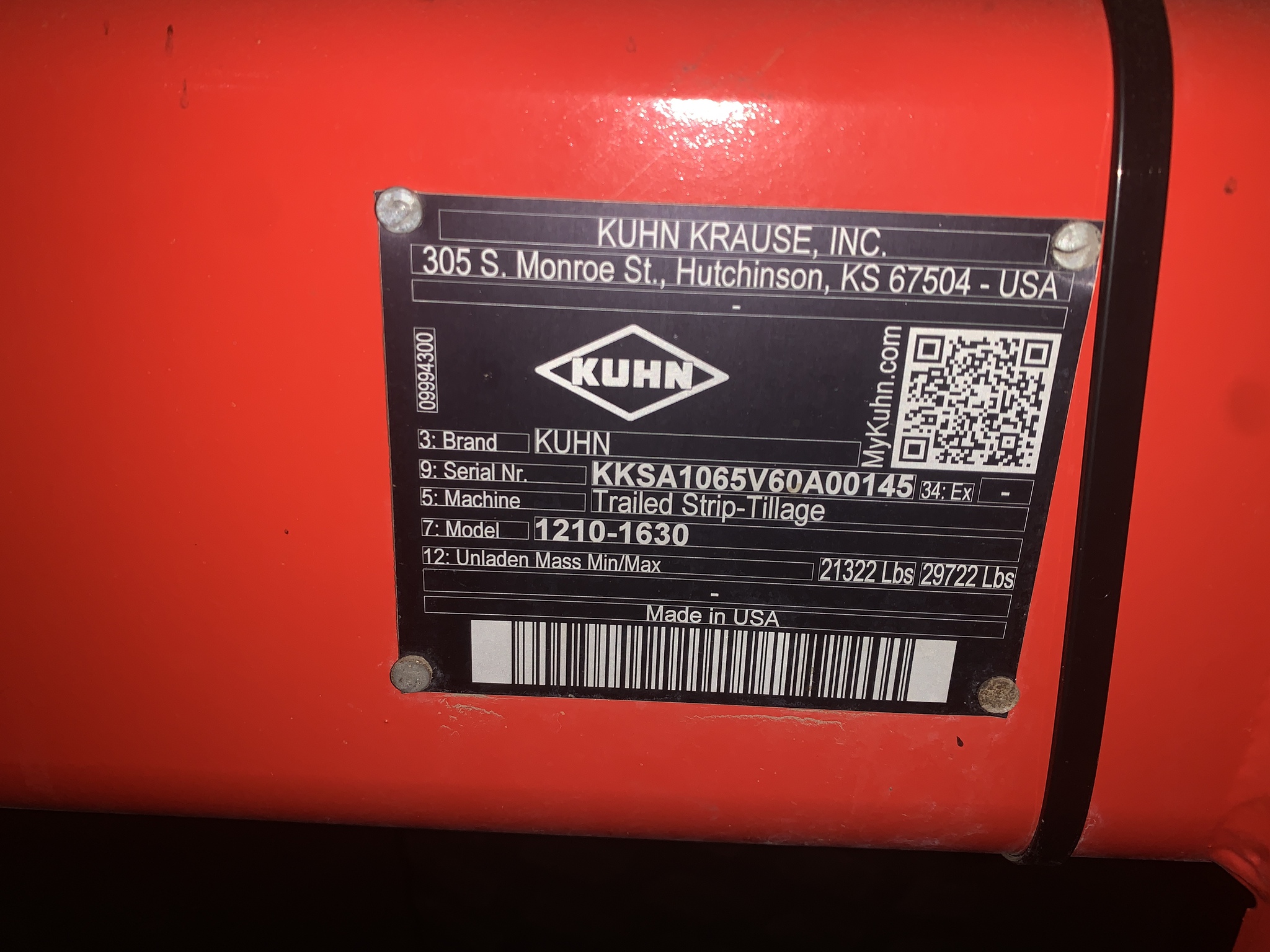  2023 Kuhn Krause 1210-1630 at LandMark in Holdrege, NE