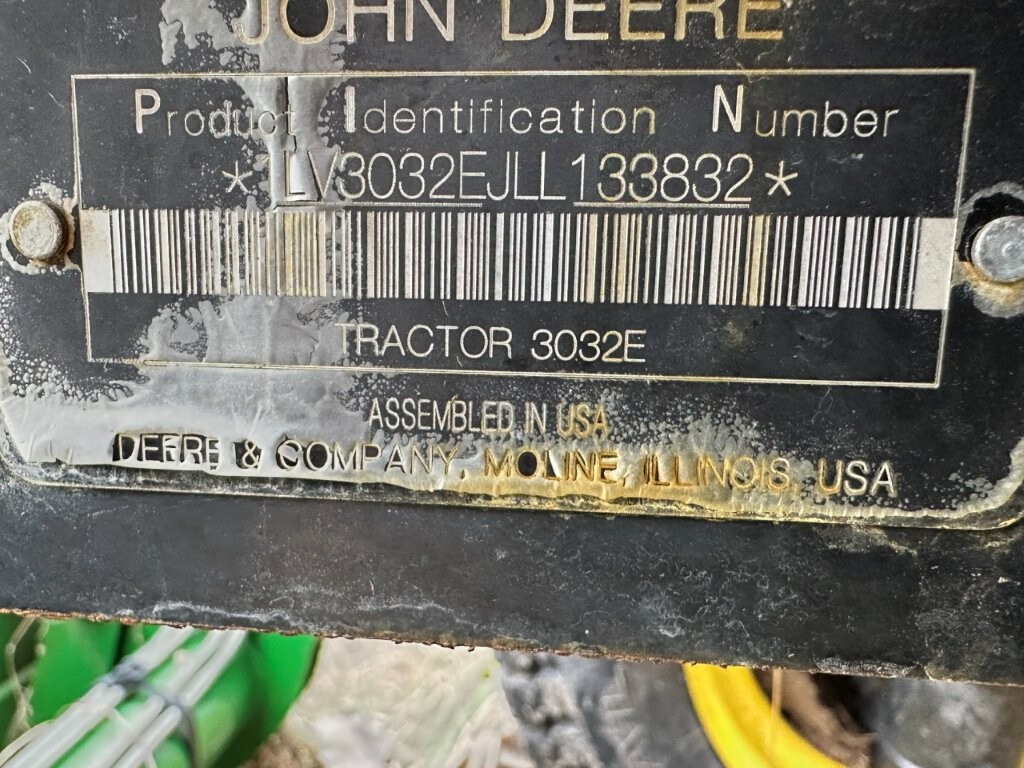 On Lot  John Deere 3032E at Tri County Equipment Lapeer, MI