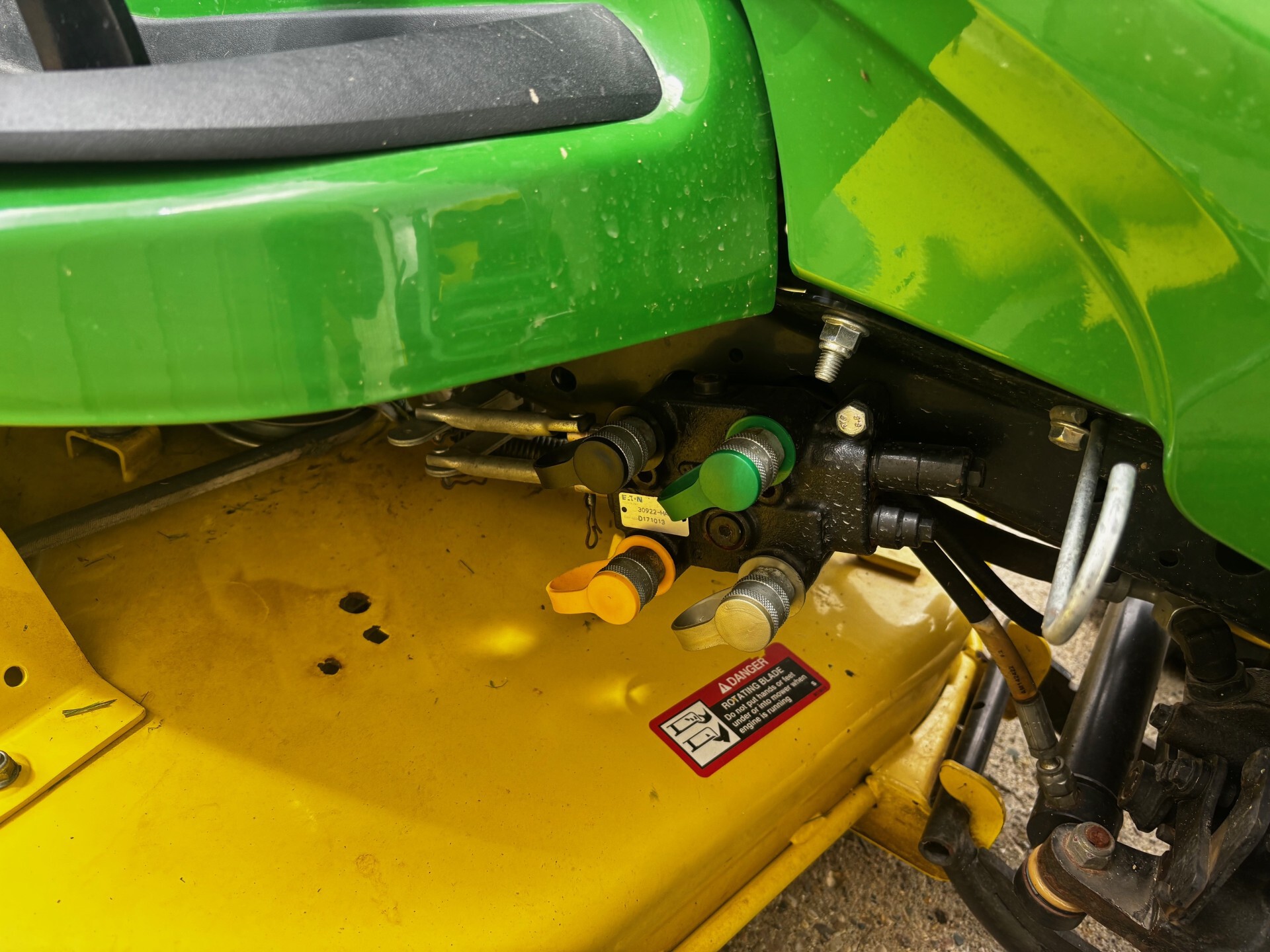 On Lot 2018 John Deere X738 at Tri County Equipment Sandusky, MI