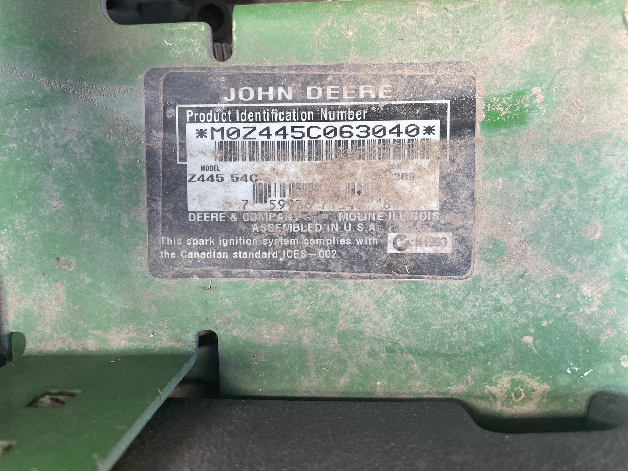  2009 John Deere Z445 at LandMark in Lexington, NE