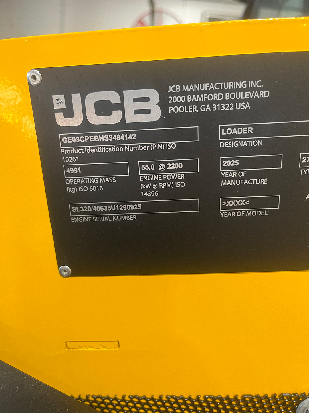 New 2025 JCB 270T T4 at Briggs Equipment in Jacksonville, FL (JCB)