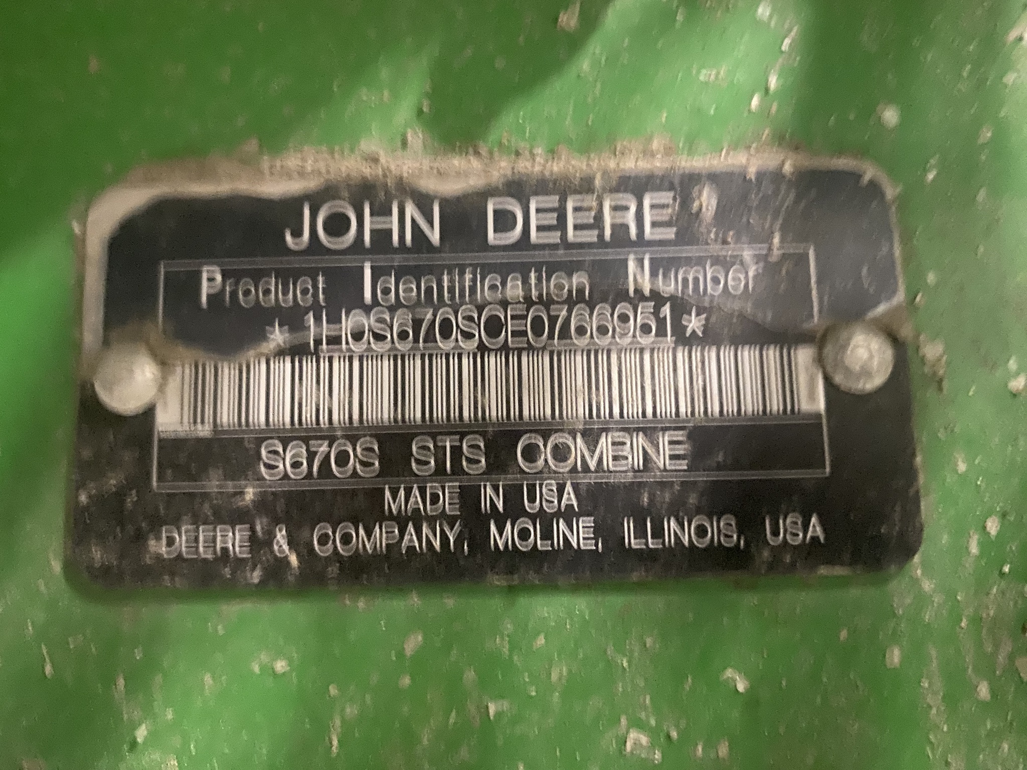  2014 John Deere S670 at LandMark in Hebron, NE