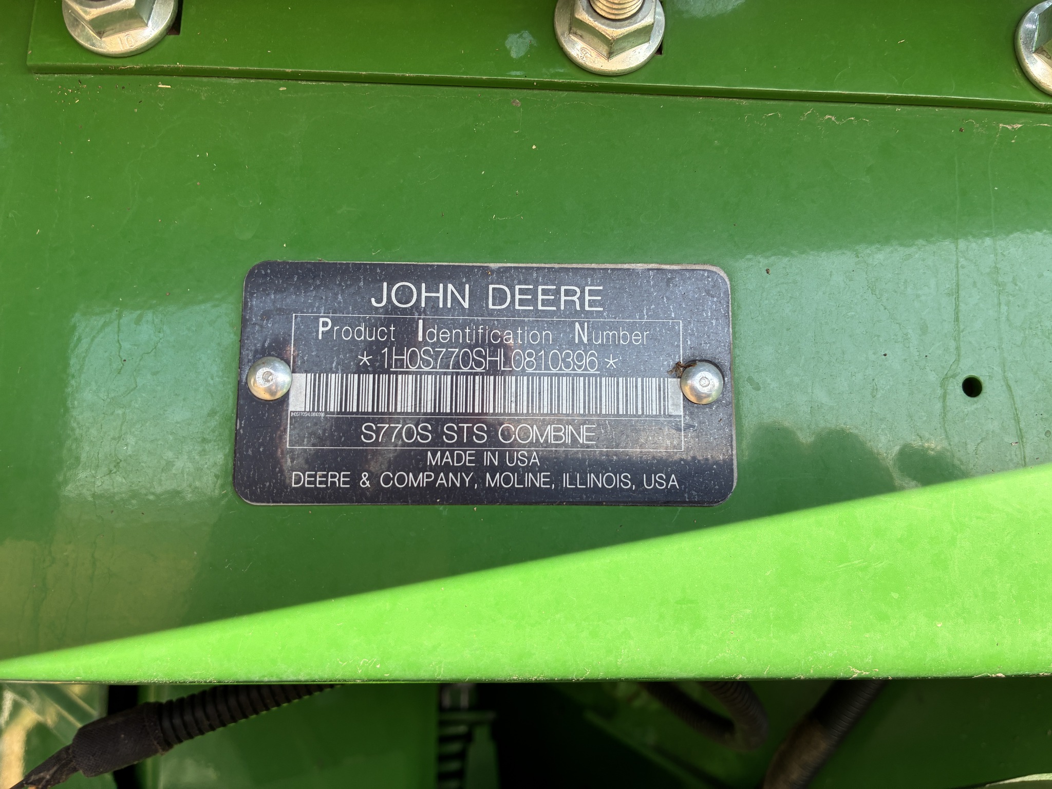  2020 John Deere S770 at LandMark in Phillipsburg, KS