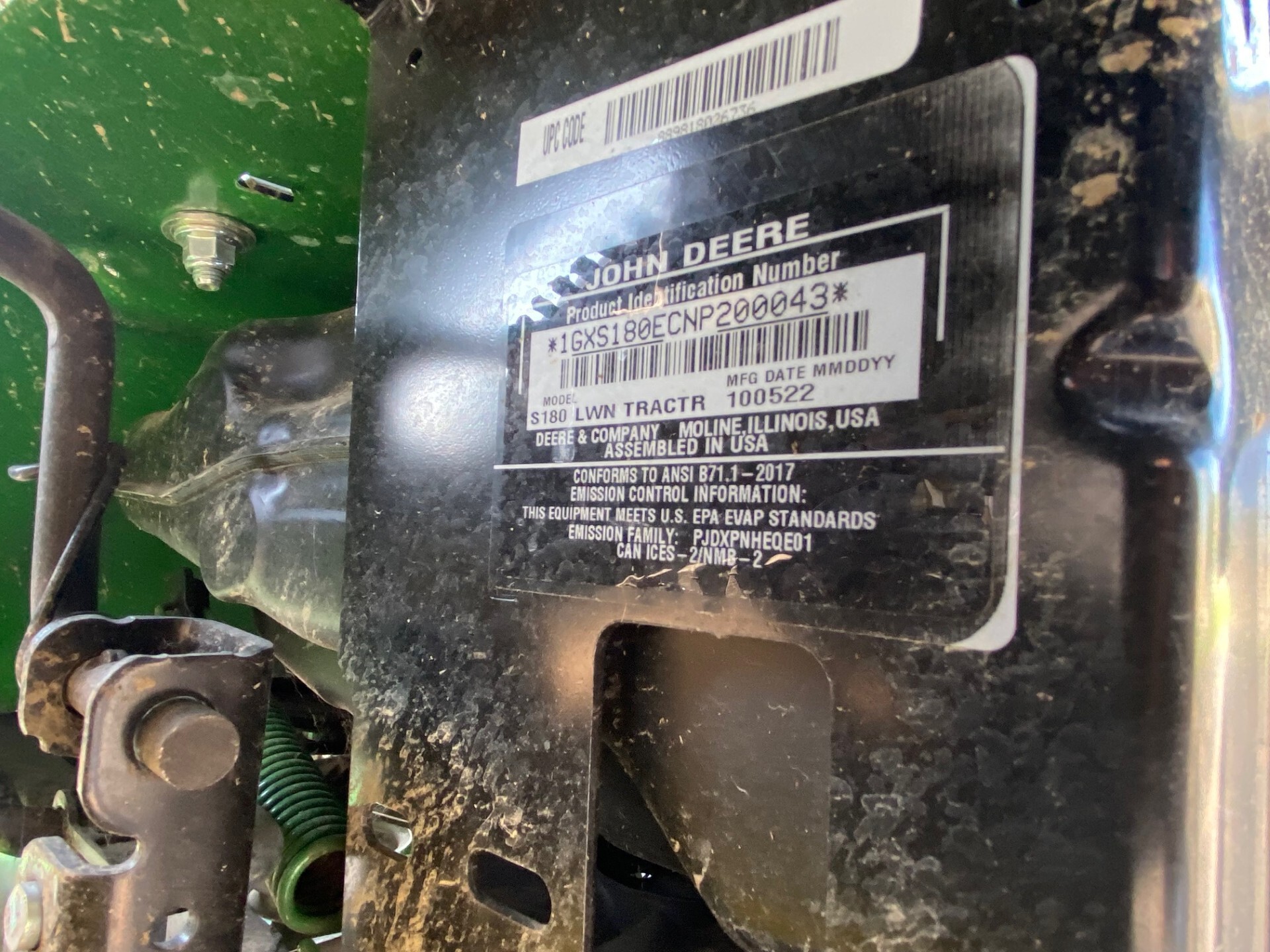 S Pend 2022 John Deere S180 at Tri County Equipment Birch Run, MI