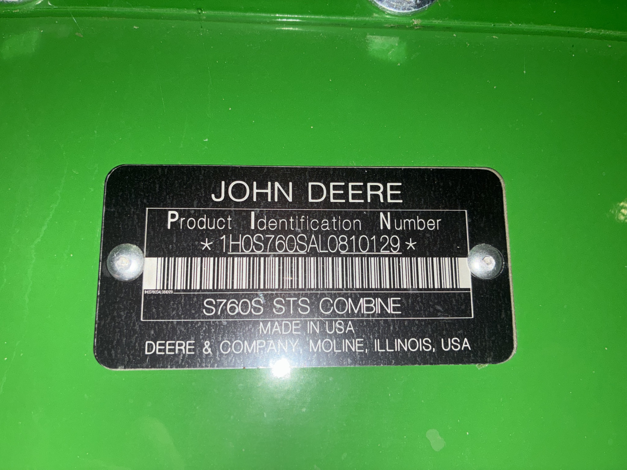  2020 John Deere S760 at LandMark in Beatrice, NE