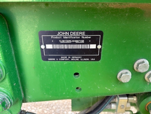 On Lot 2017 John Deere 6130R at Tri County Equipment Caro, MI