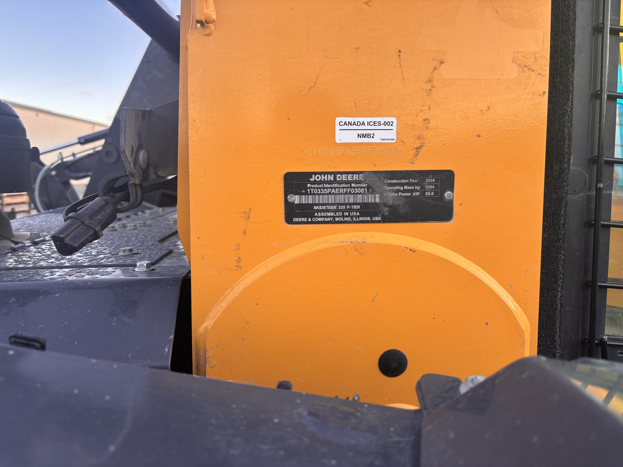 On Lot 2024 John Deere 335 P at Tri County Equipment Sandusky, MI