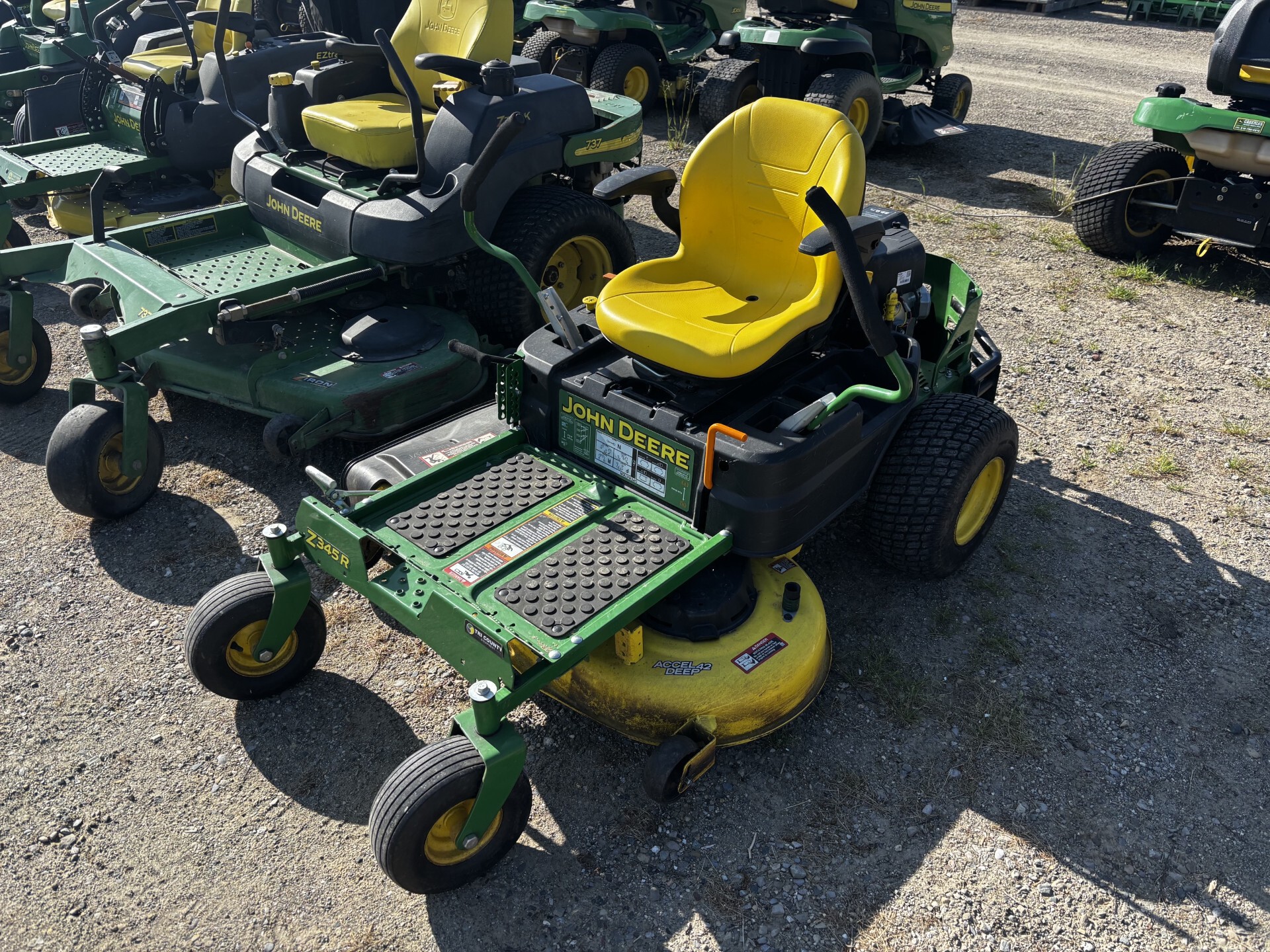 On Lot 2020 John Deere Z345R at Tri County Equipment Sandusky, MI
