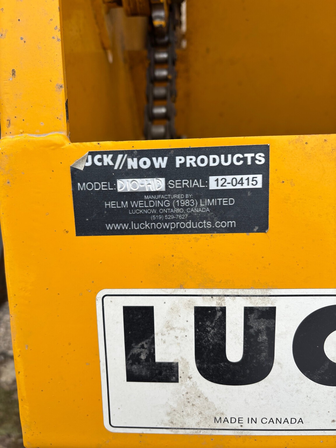 On Lot  Lucknow D10HD SNOWBLOWER at Tri County Equipment Bad Axe, MI