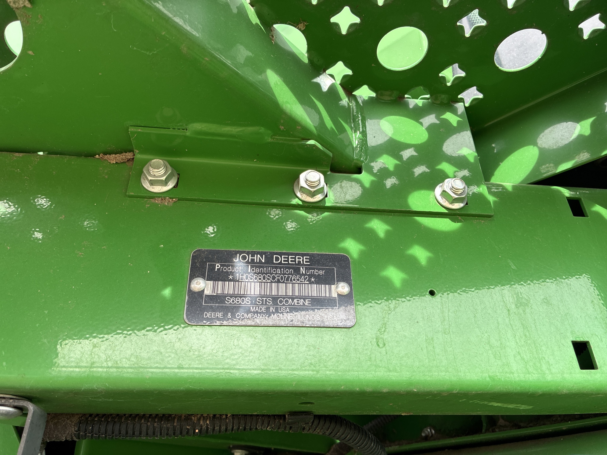  2015 John Deere S680 at LandMark in Red Cloud, NE