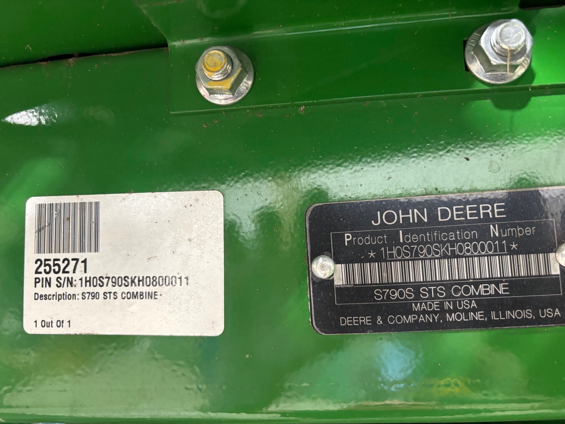 Used 2018 John Deere S790 at Tri County Equipment Bad Axe, MI