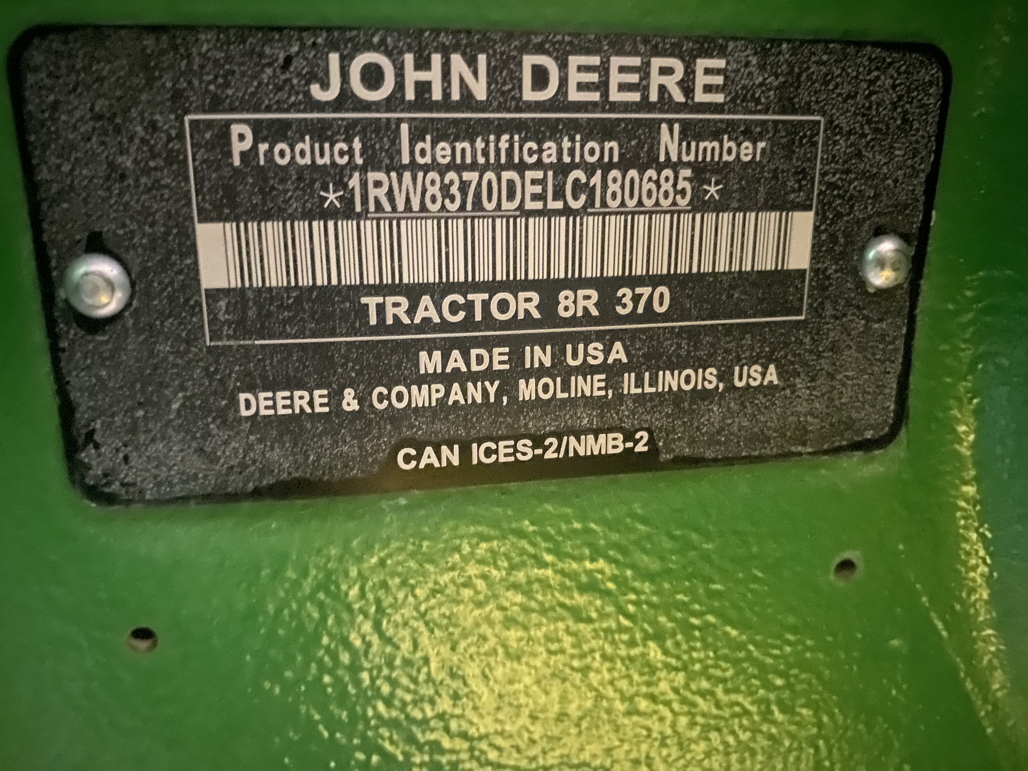  2020 John Deere 8R 370 at LandMark in Hebron, NE