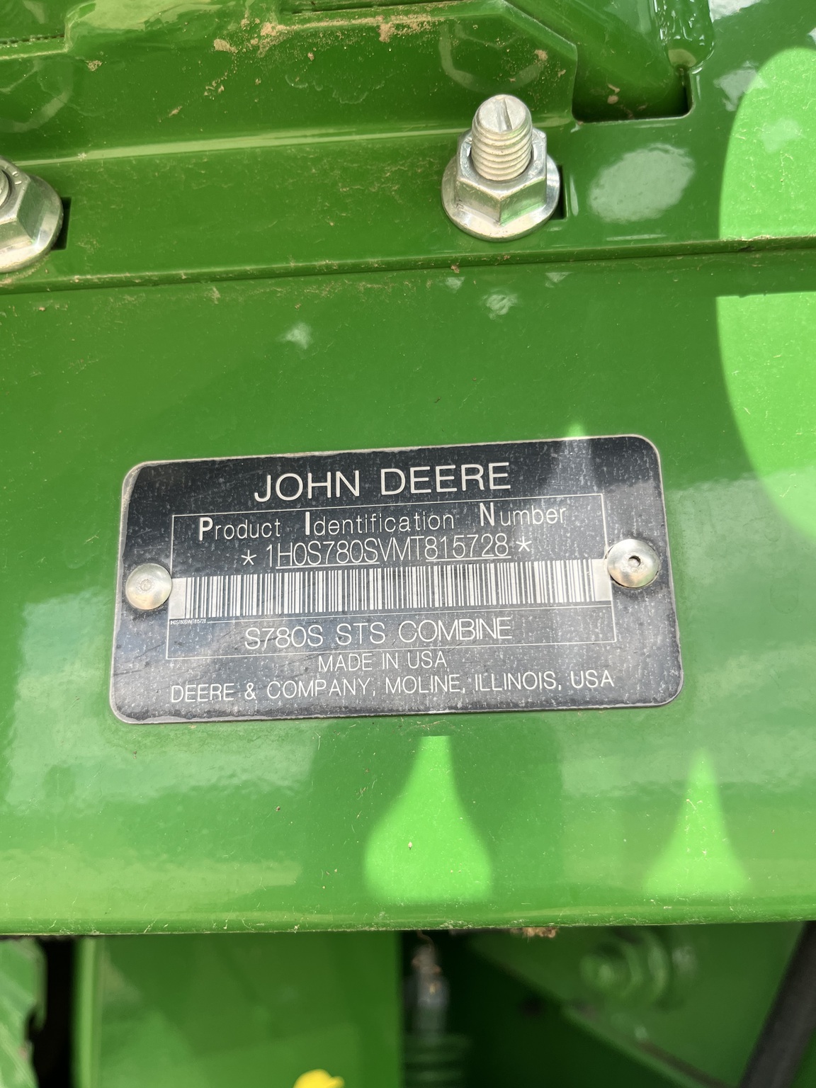  2021 John Deere S780 at LandMark in Minden, NE