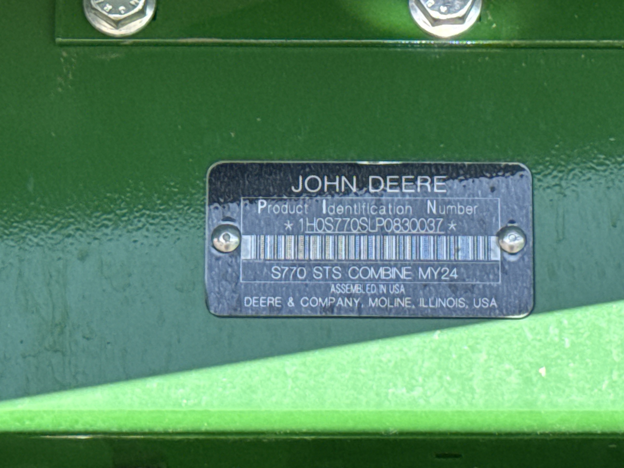  2024 John Deere S770 at LandMark in Gothenburg, NE