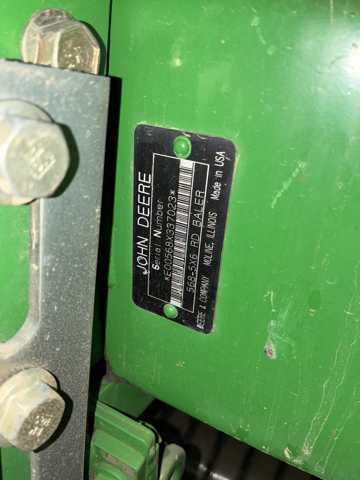  2007 John Deere 568 at LandMark in Holdrege, NE