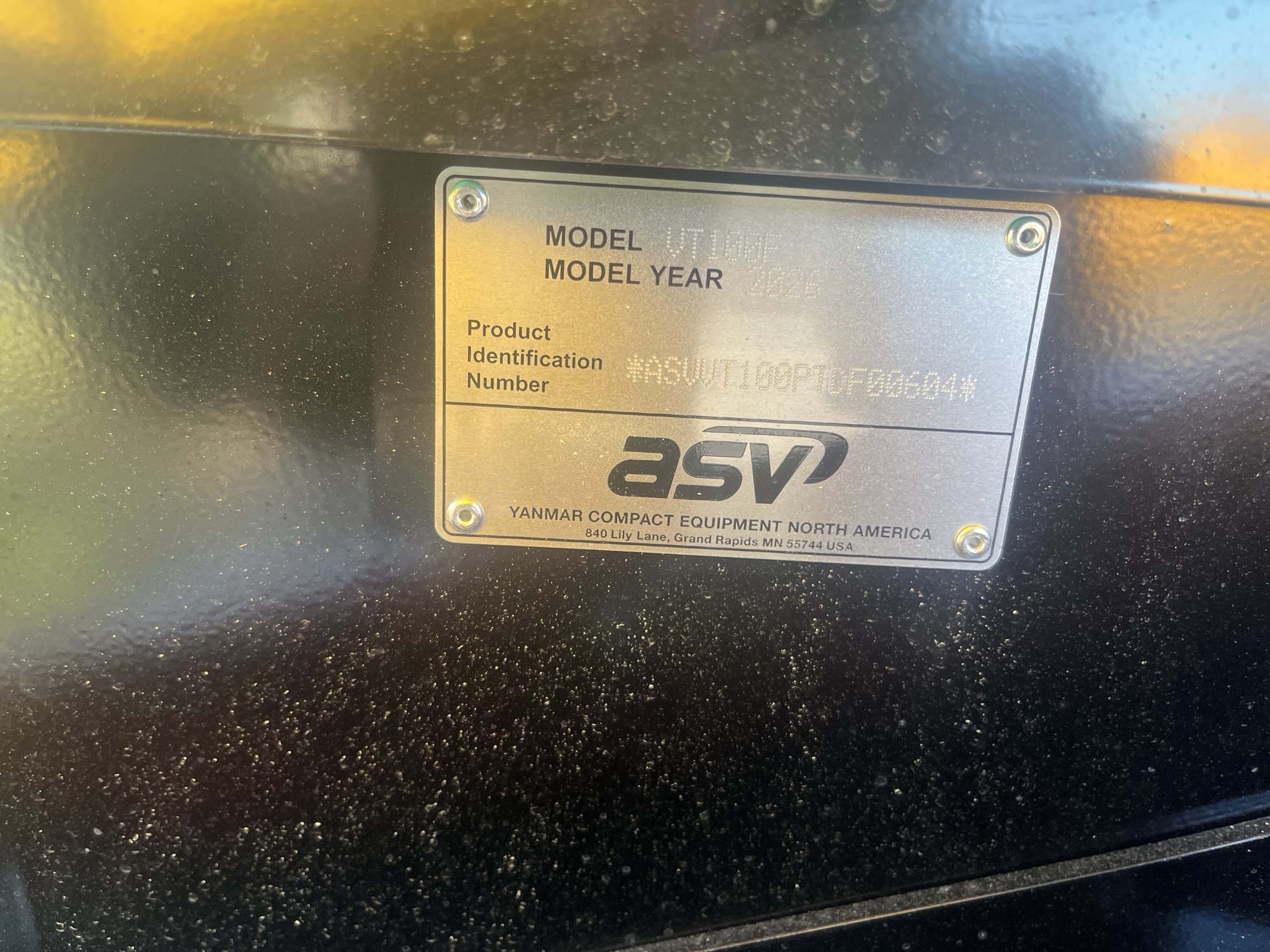  ASV VT-100F at Briggs JCB Jacksonville, FL