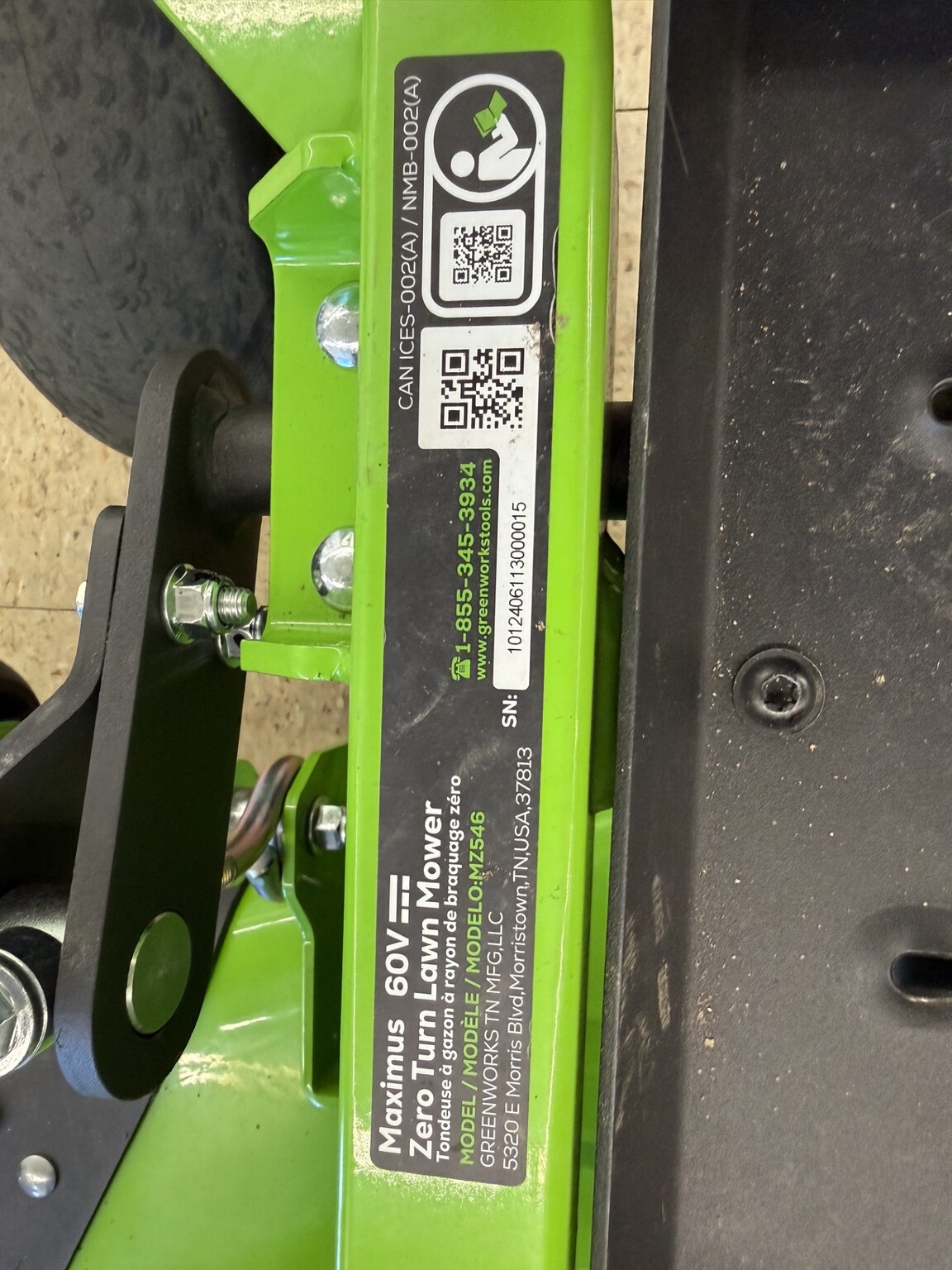On Lot  Greenworks MZ546 at Tri County Equipment Auburn Hills, MI