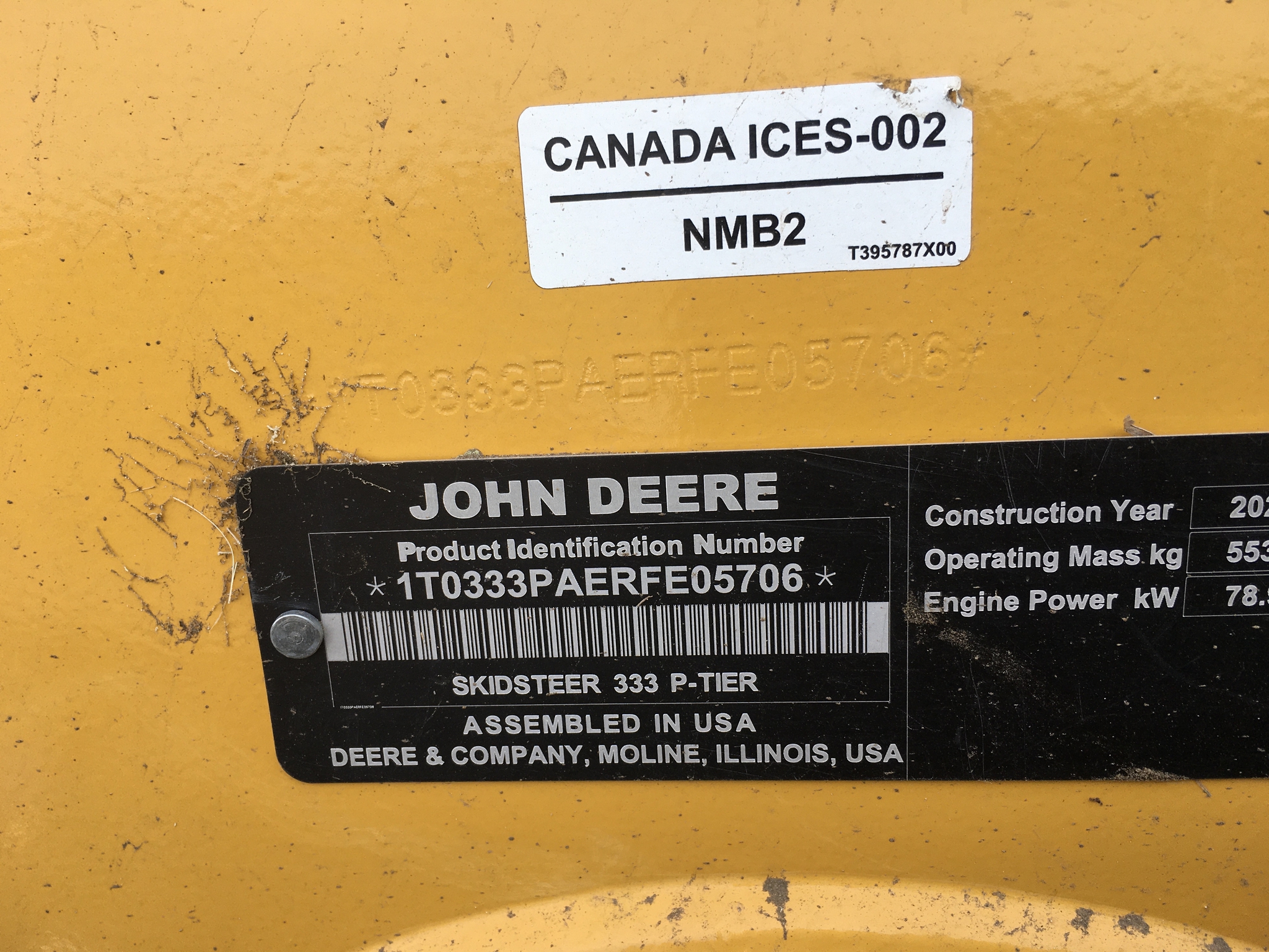  2025 John Deere 333 P at LandMark in Smith Center, KS