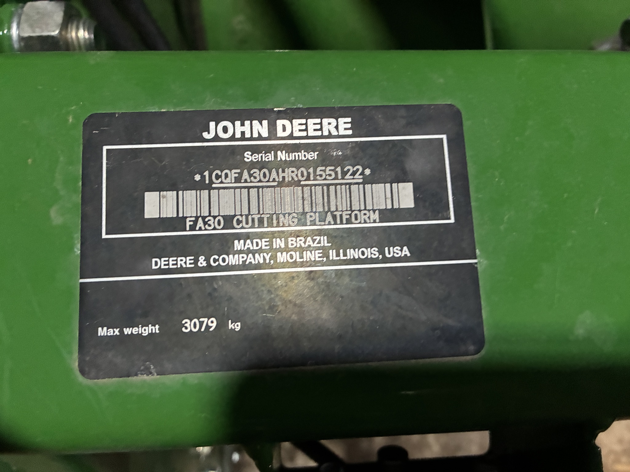  2025 John Deere FA 30 at LandMark in Hebron, NE