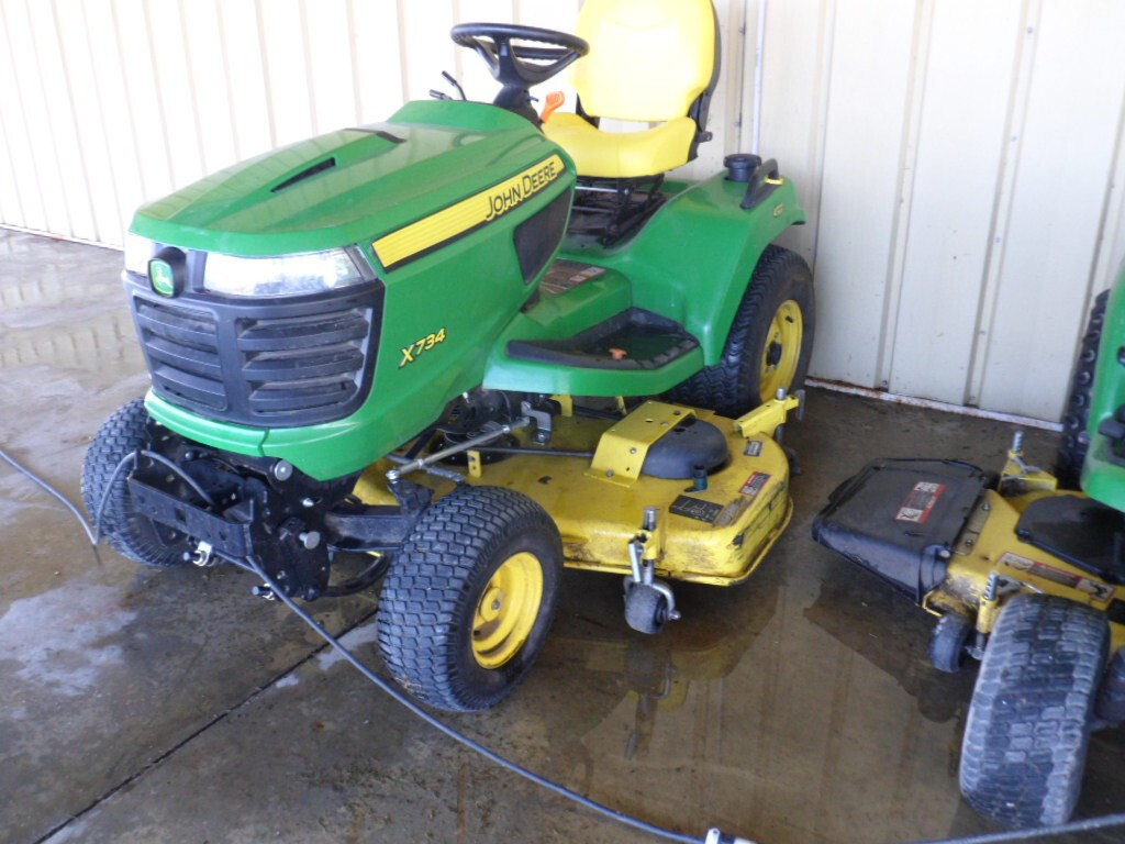 On Lot 2017 John Deere X734 at Tri County Equipment Bad Axe, MI
