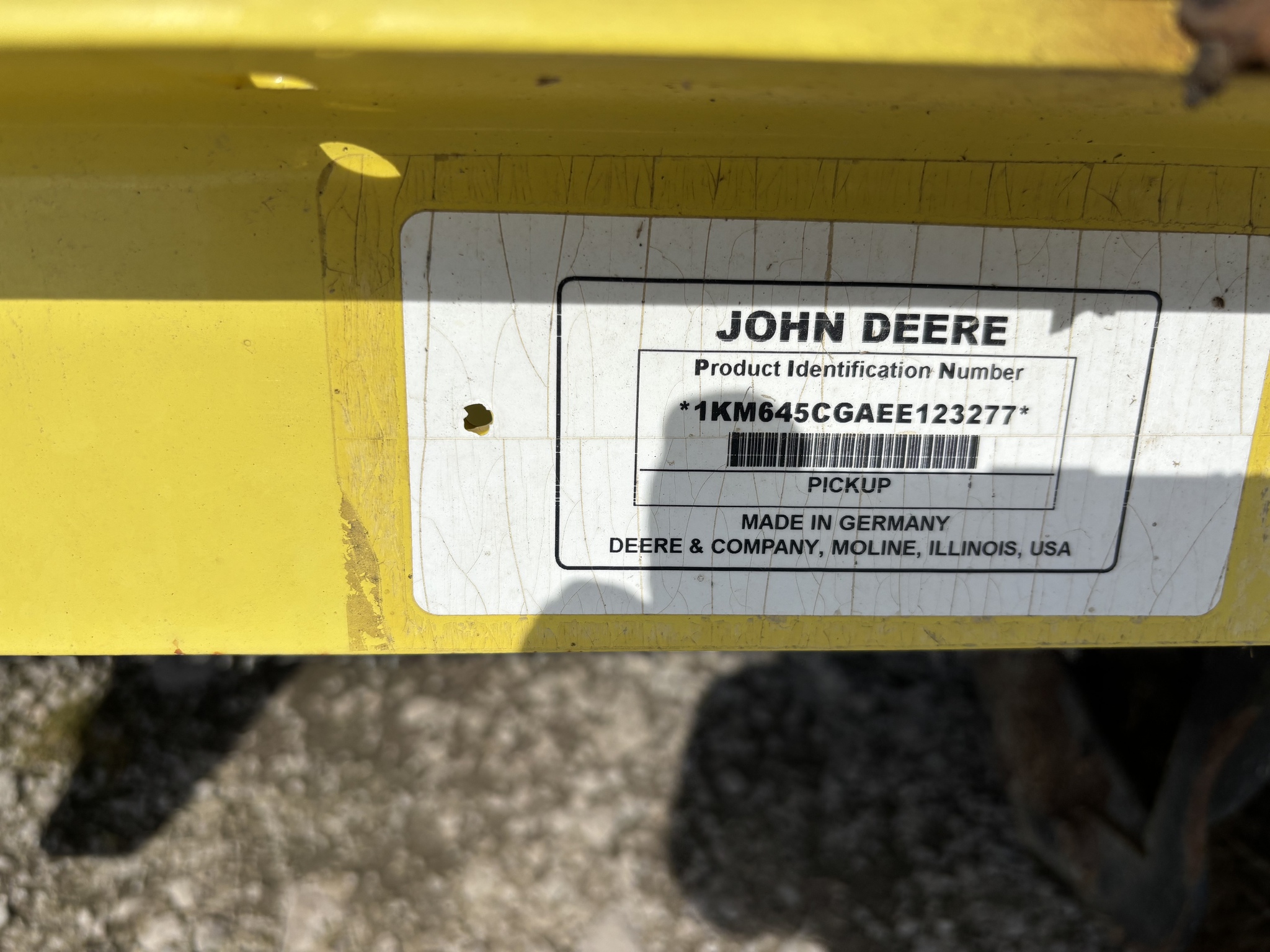 On Lot 2014 John Deere 645C at Tri County Equipment Sandusky, MI