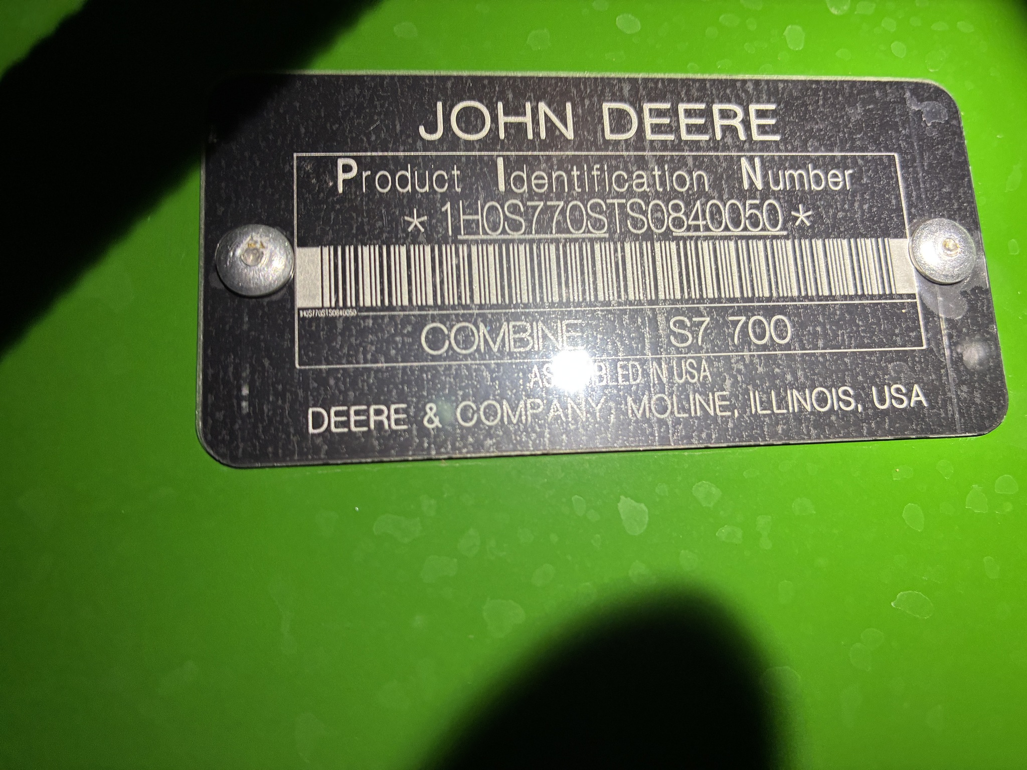  2026 John Deere S7 700 at LandMark in Hebron, NE