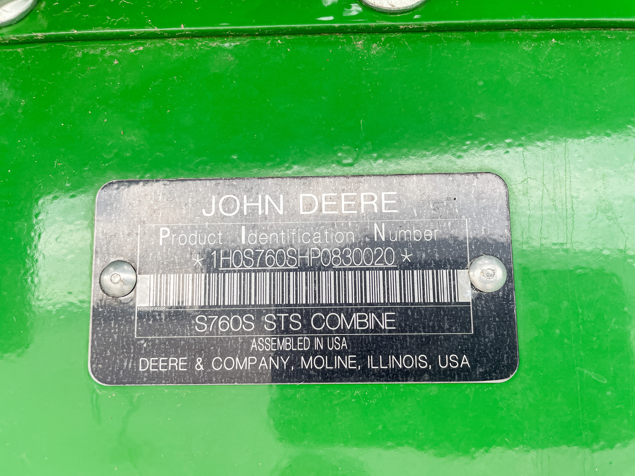  2024 John Deere S760 at LandMark in Arapahoe, NE