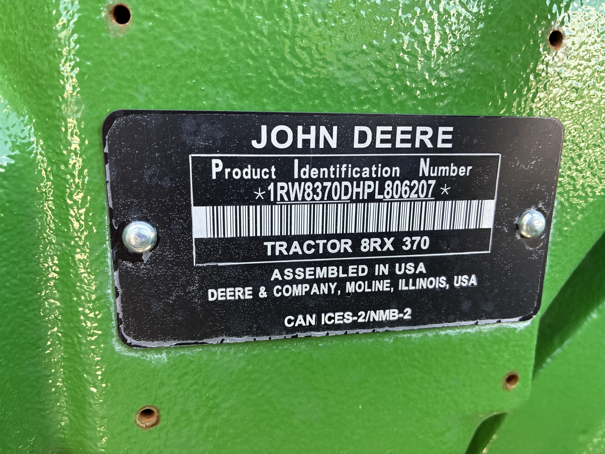  2023 John Deere 8RX 370 at LandMark in Hebron, NE