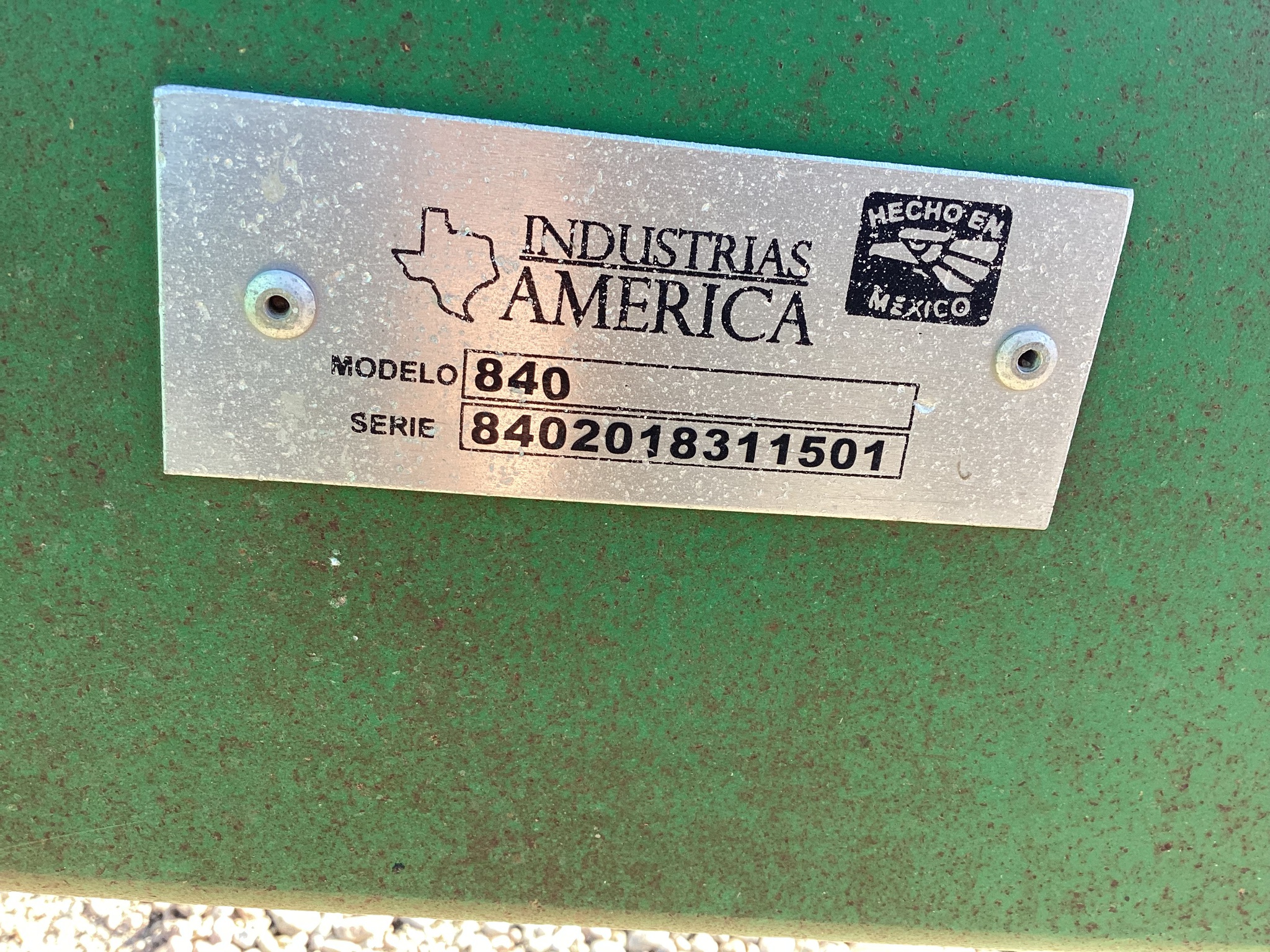  2018 Industrias America 840 at LandMark in Minden, NE