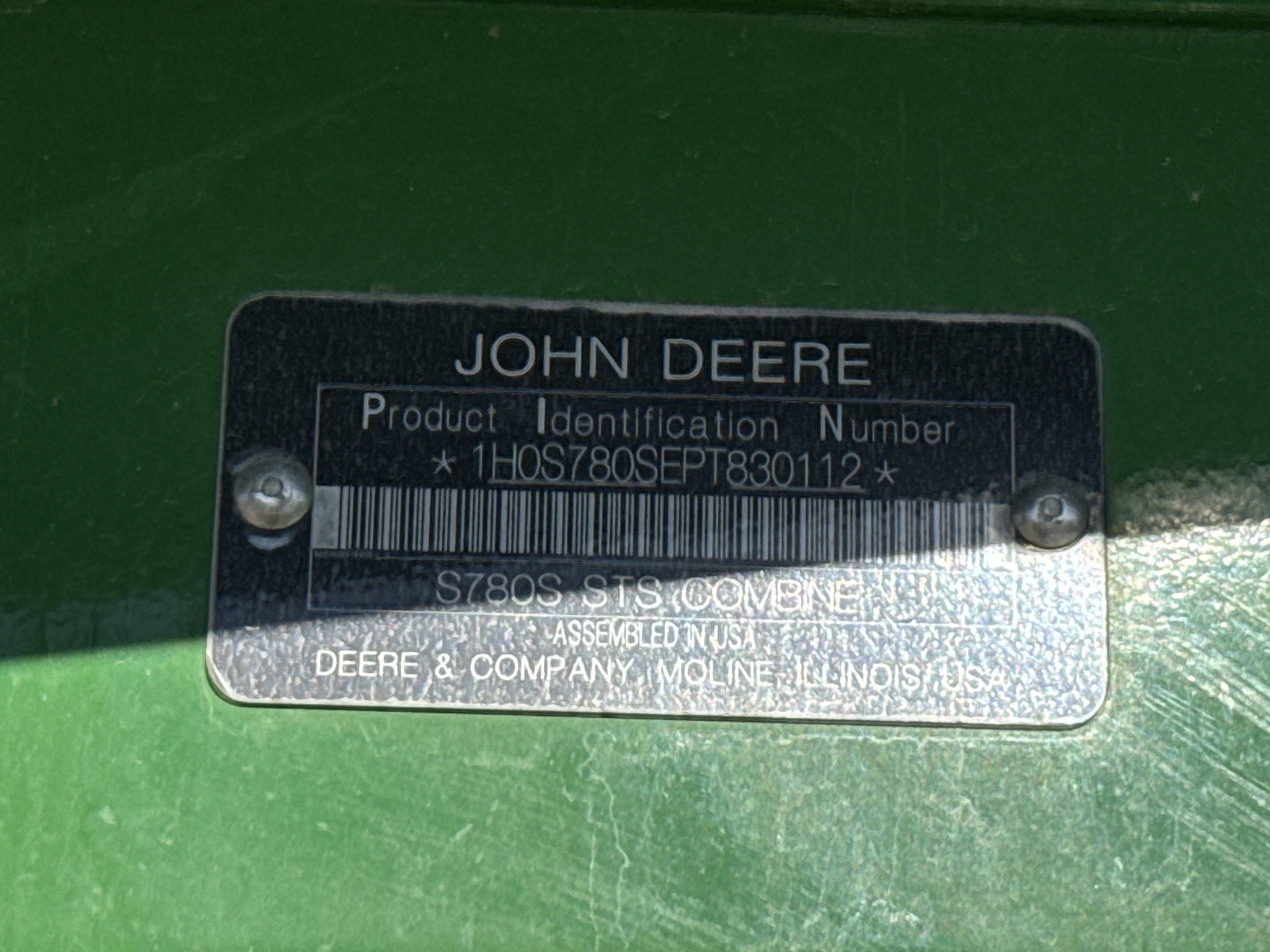  2024 John Deere S780 at LandMark in Gothenburg, NE
