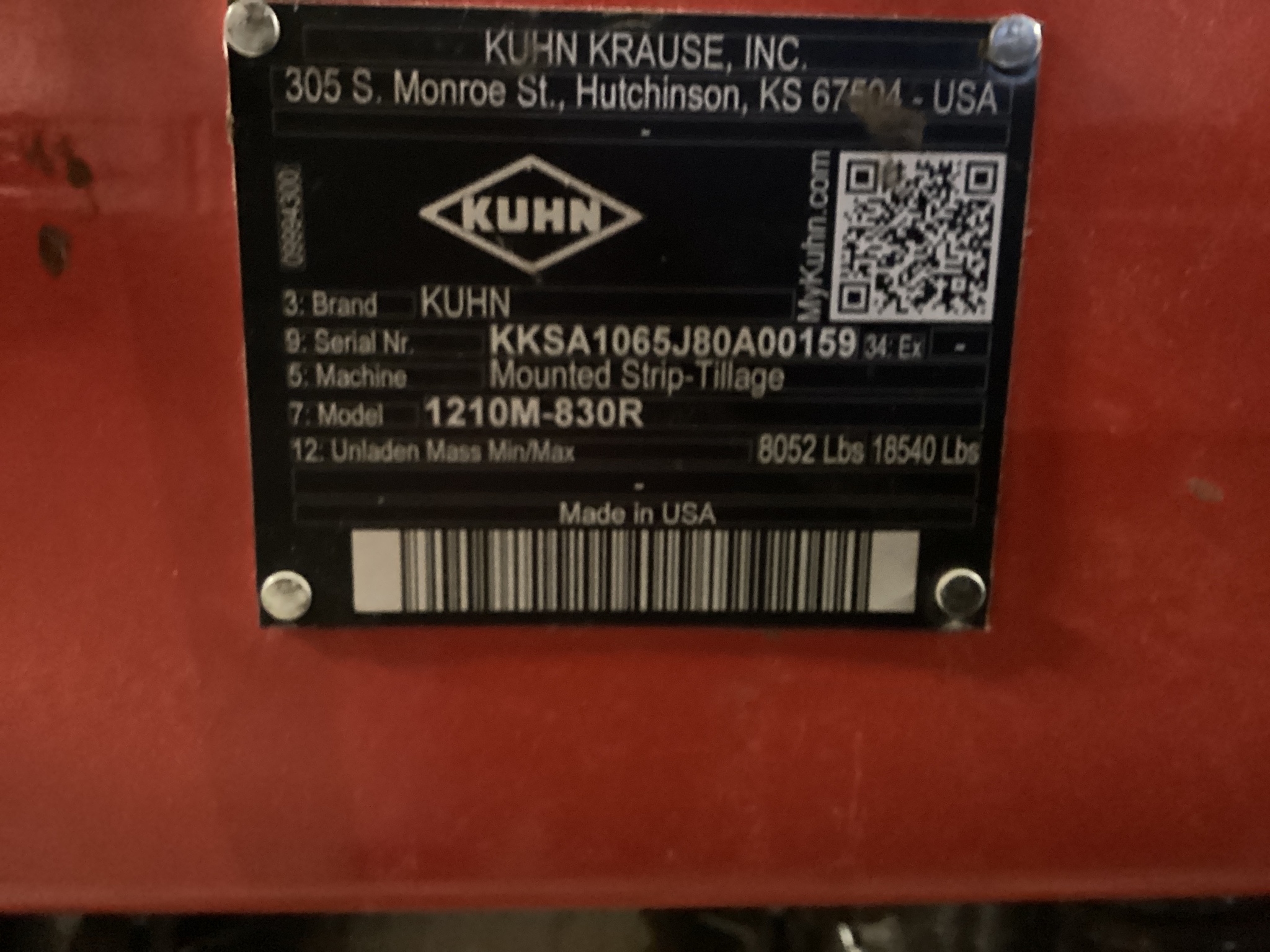  2025 KUHN 1210M 830R at LandMark in Arapahoe, NE