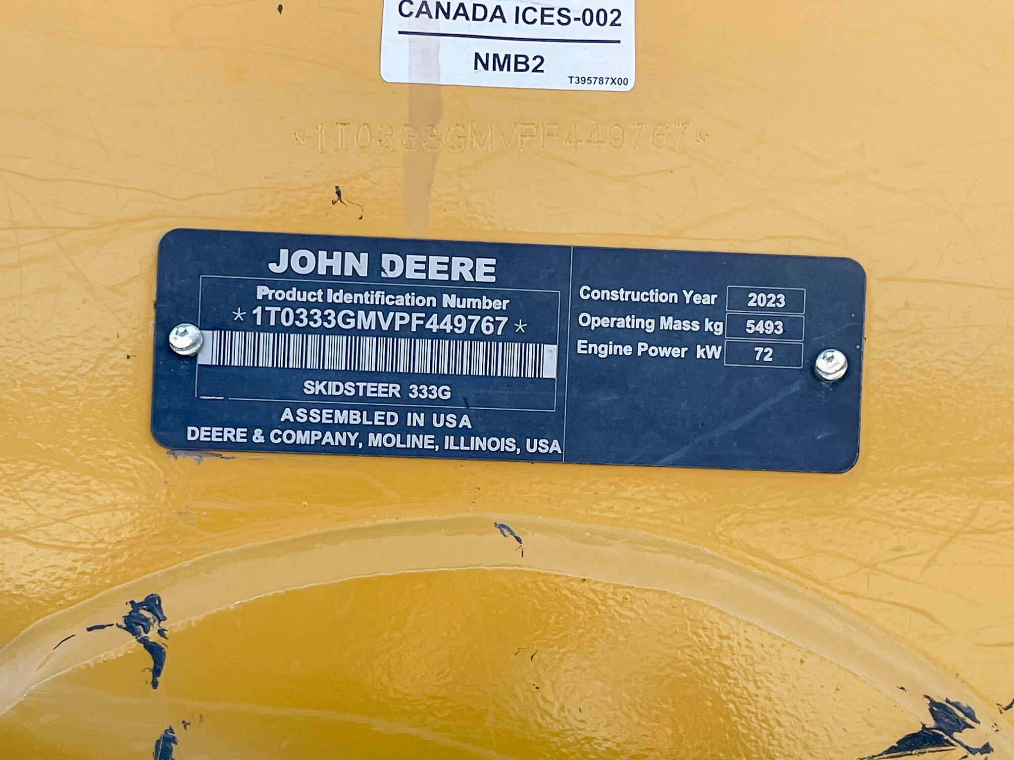  2023 John Deere 333G at LandMark in Smith Center, KS