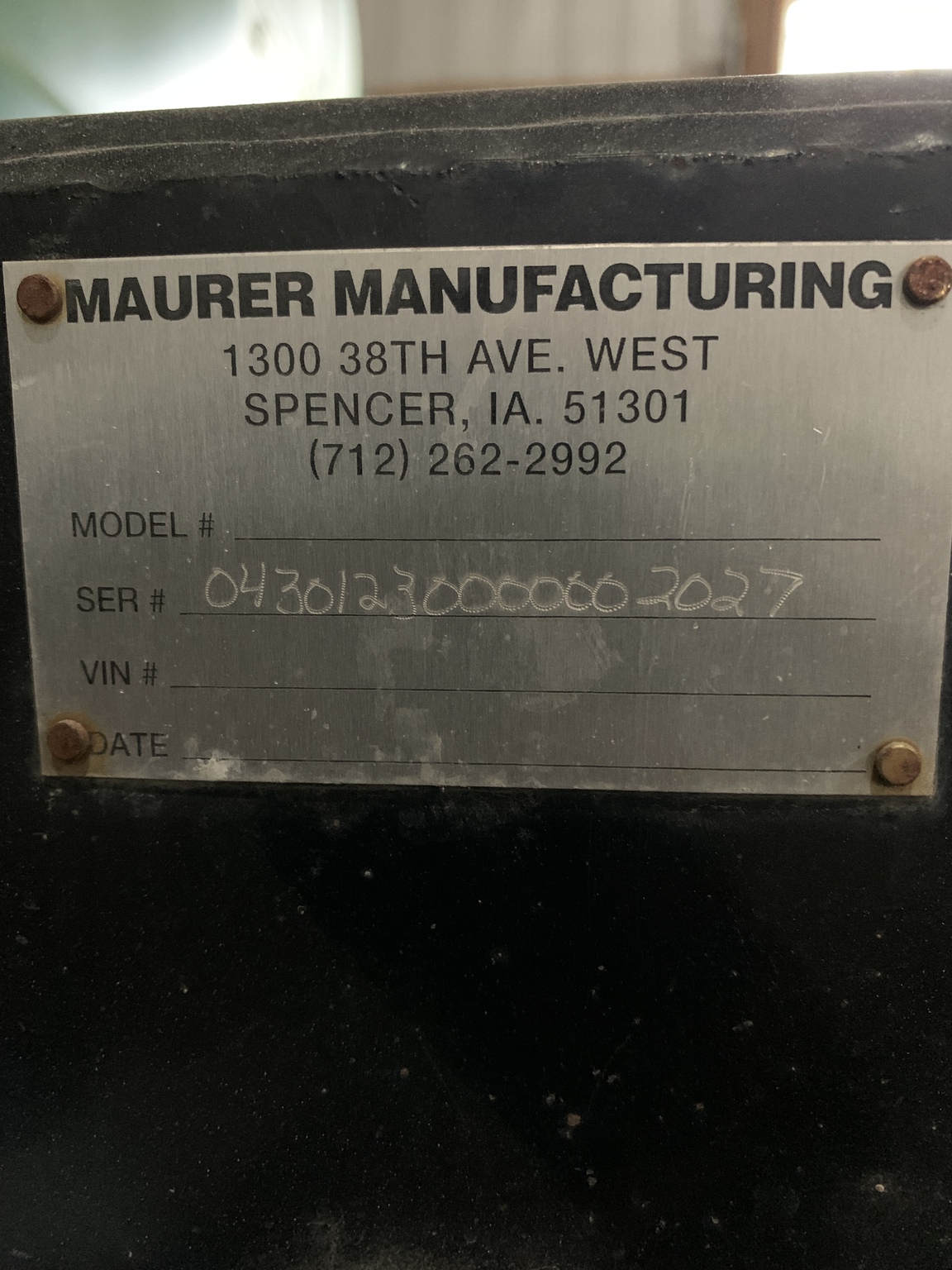   Maurer 30' at LandMark in Fairfield, NE