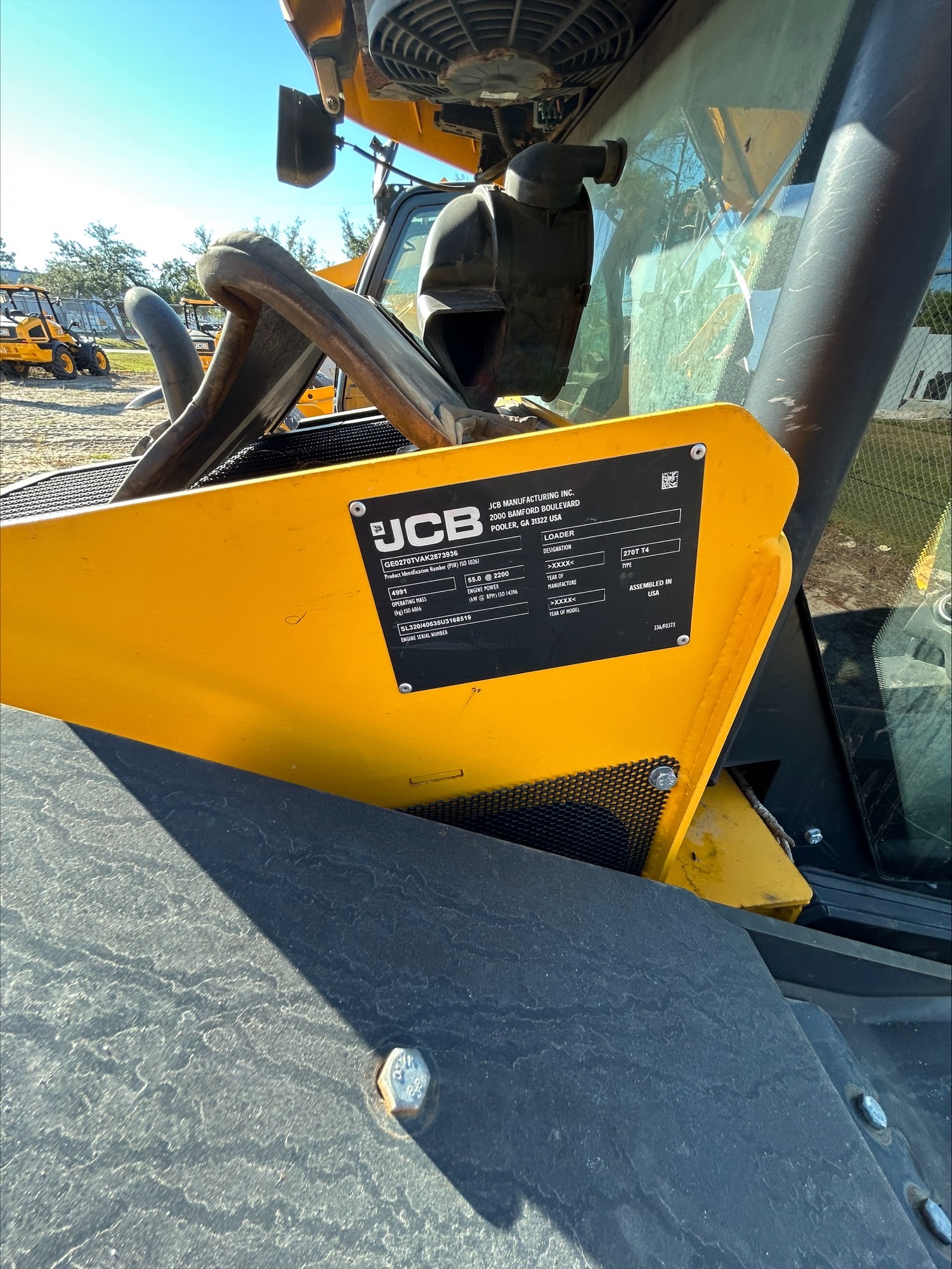  2019 JCB 270T at Briggs JCB 