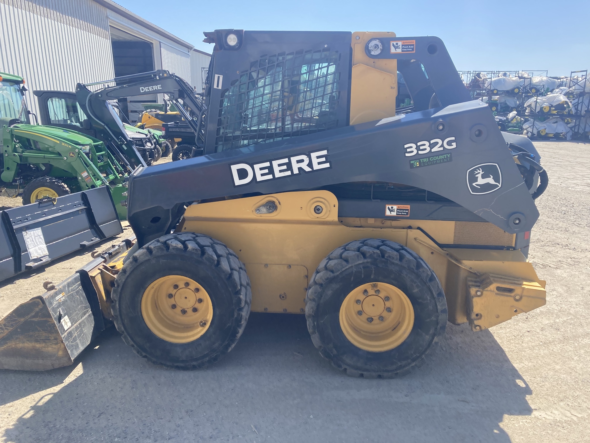 On Lot 2017 John Deere 332G at Tri County Equipment Sandusky, MI