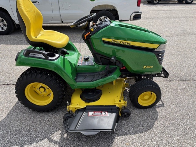 On Lot 2019 John Deere X590 at Tri County Equipment Caro, MI
