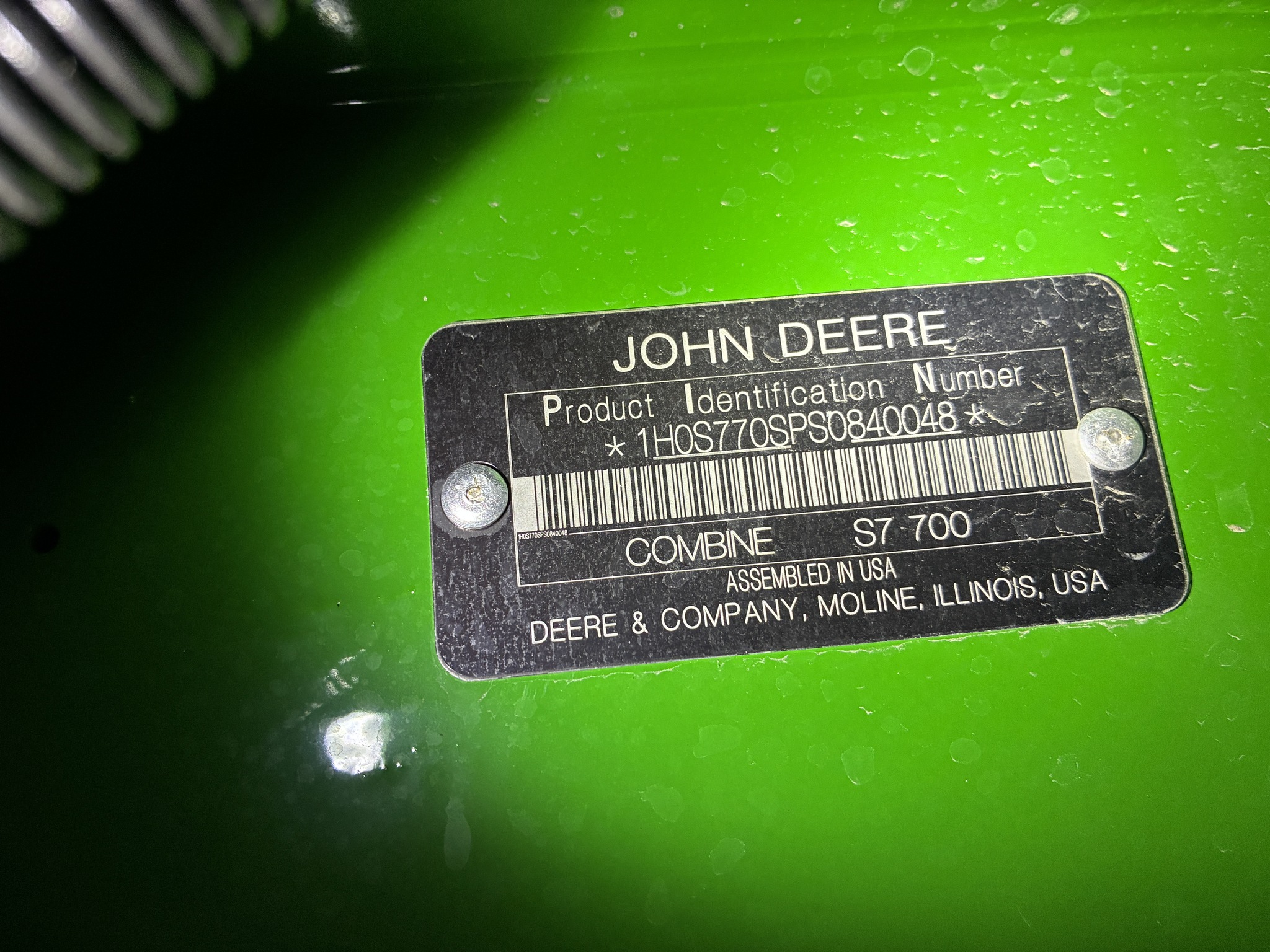  2026 John Deere S7 700 at LandMark in Hebron, NE