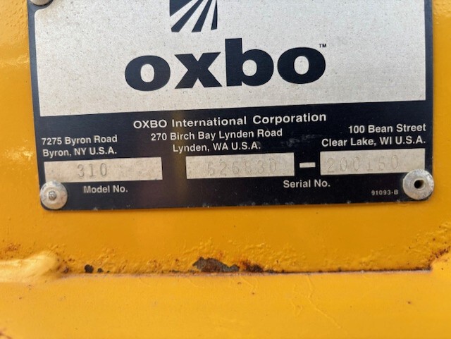 On Lot  Oxbo 310 at Tri County Equipment Bad Axe, MI