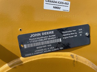 2024 John Deere 331G at LandMark in Fairfield, NE