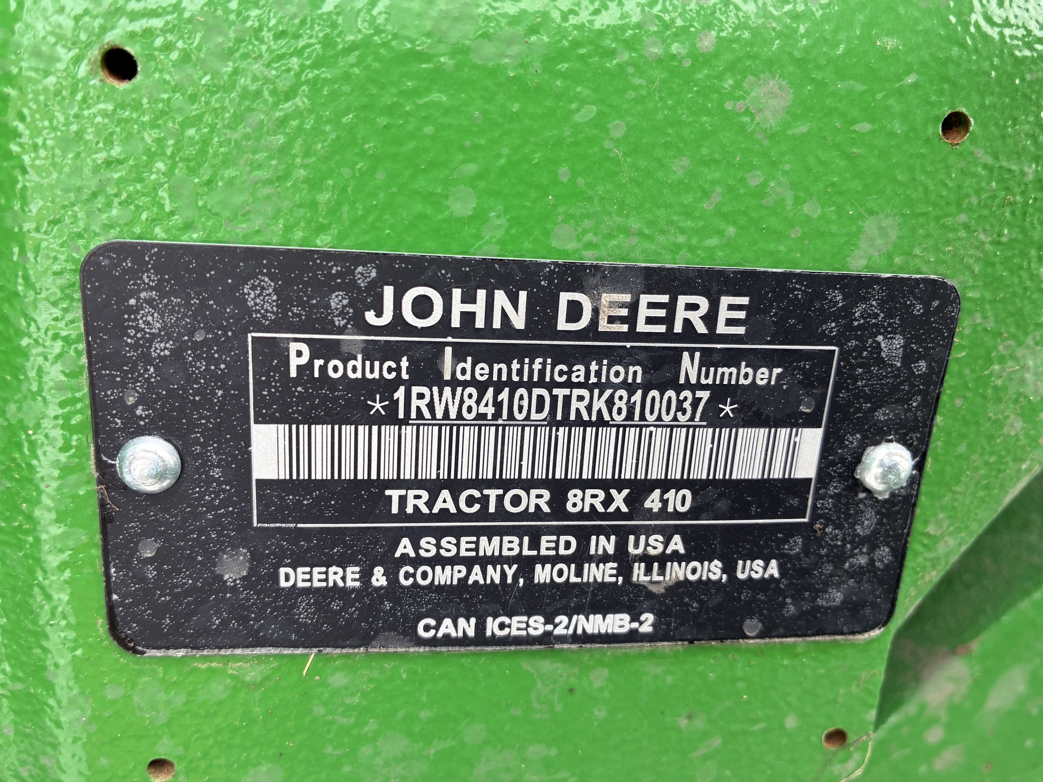  2025 John Deere 8RX 410 at LandMark in Beatrice, NE