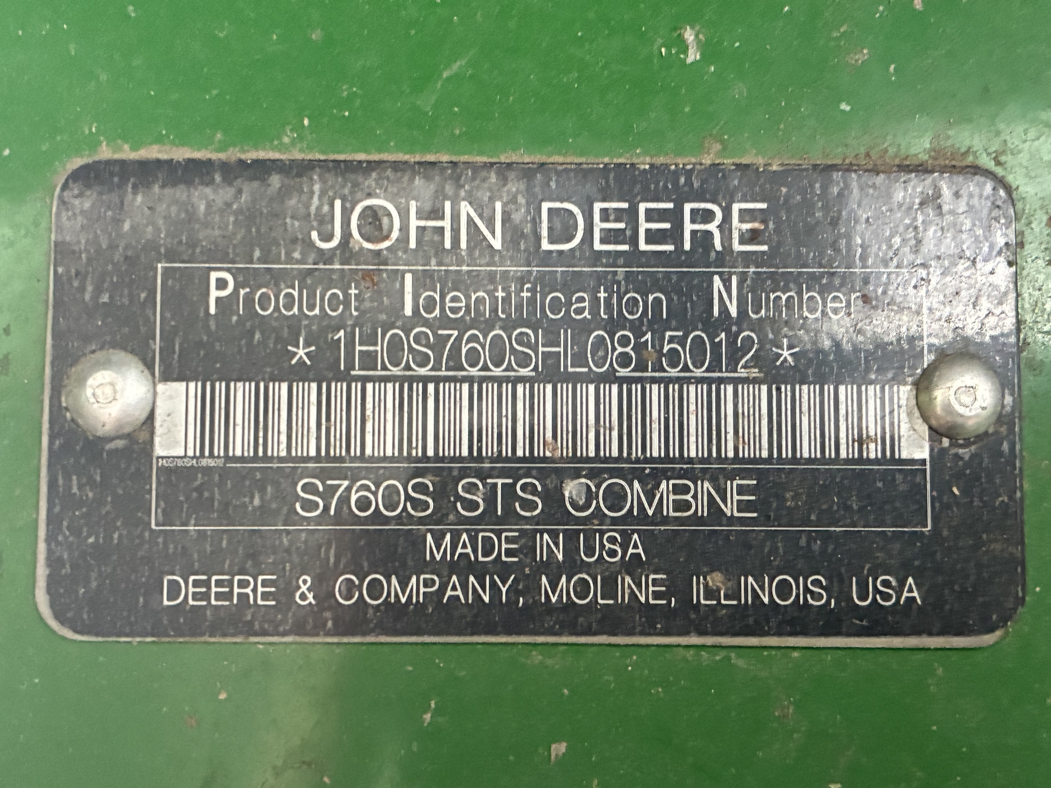  2021 John Deere S760 at LandMark in Beatrice, NE