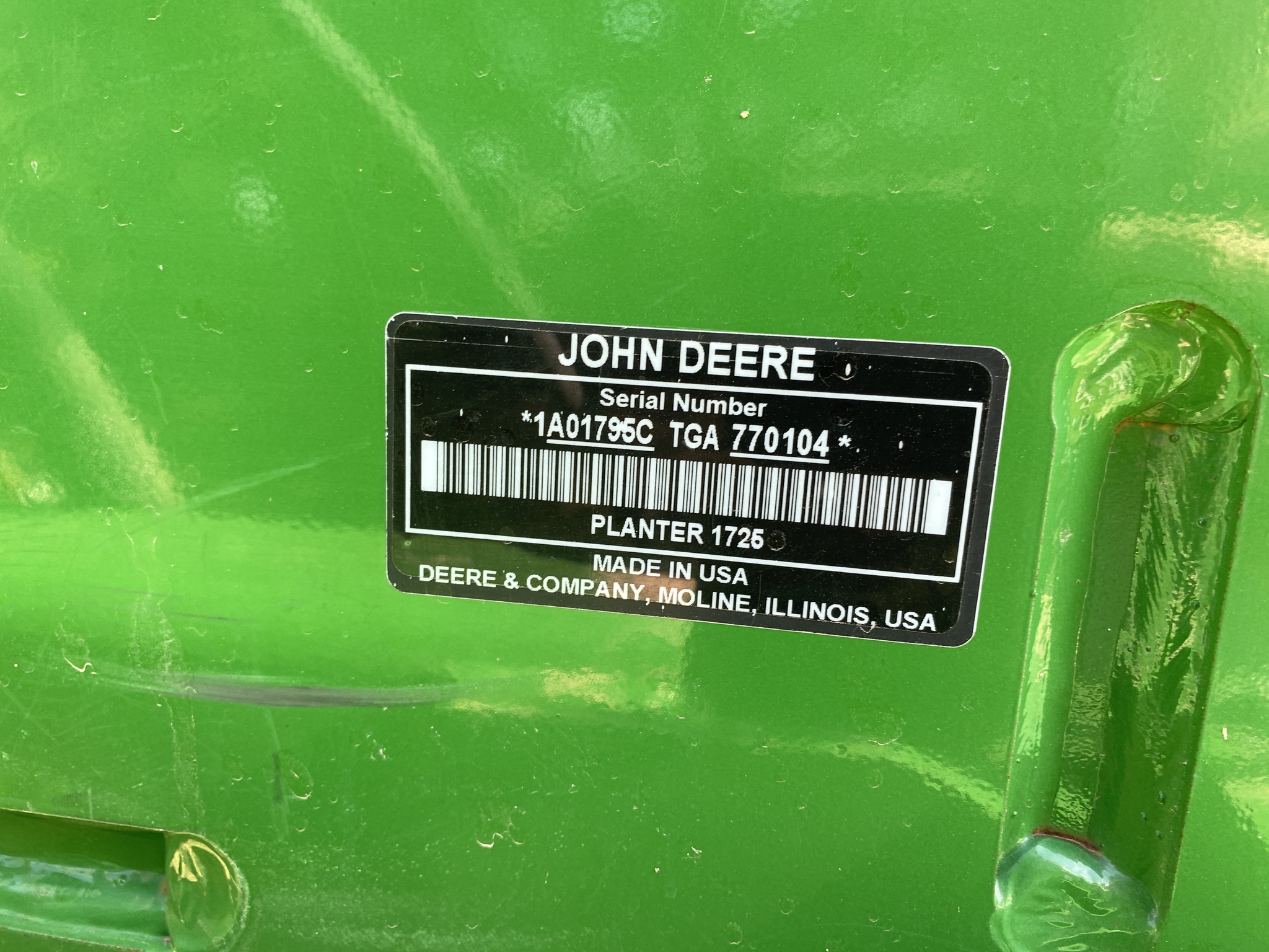  2017 John Deere 1795 at LandMark in Hebron, NE