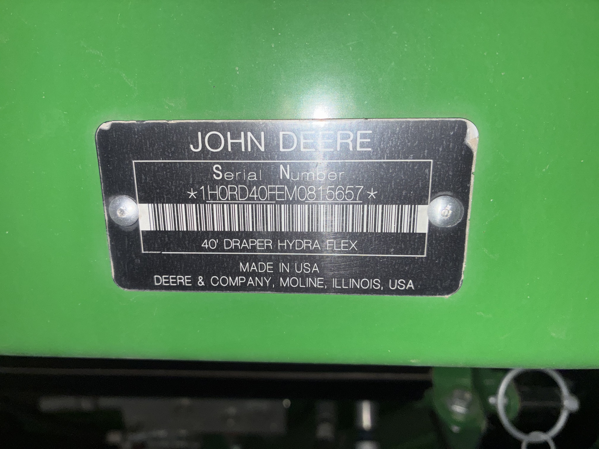  2021 John Deere RD40F at LandMark in Hastings, NE