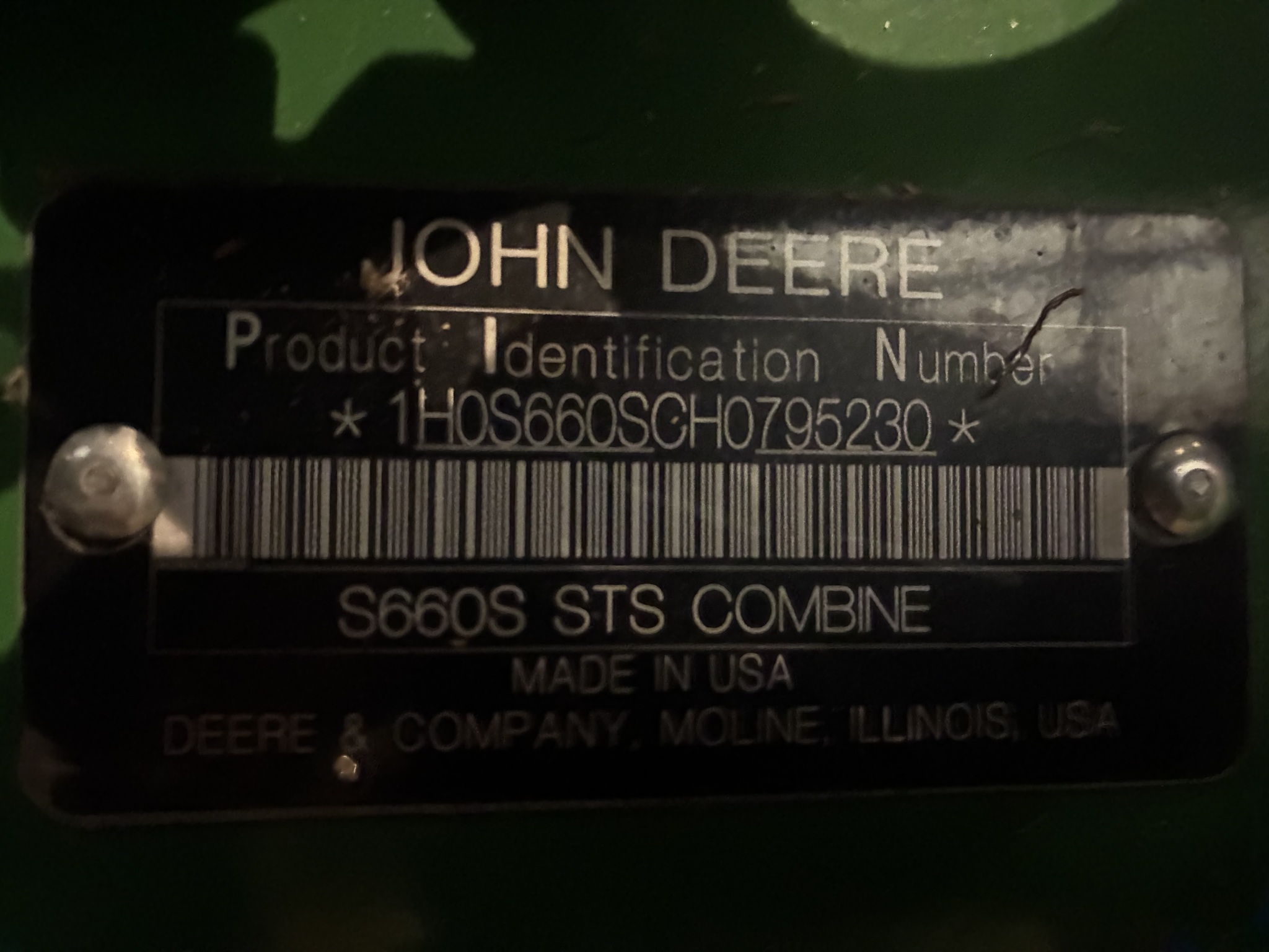  2017 John Deere S660 at LandMark in Beatrice, NE