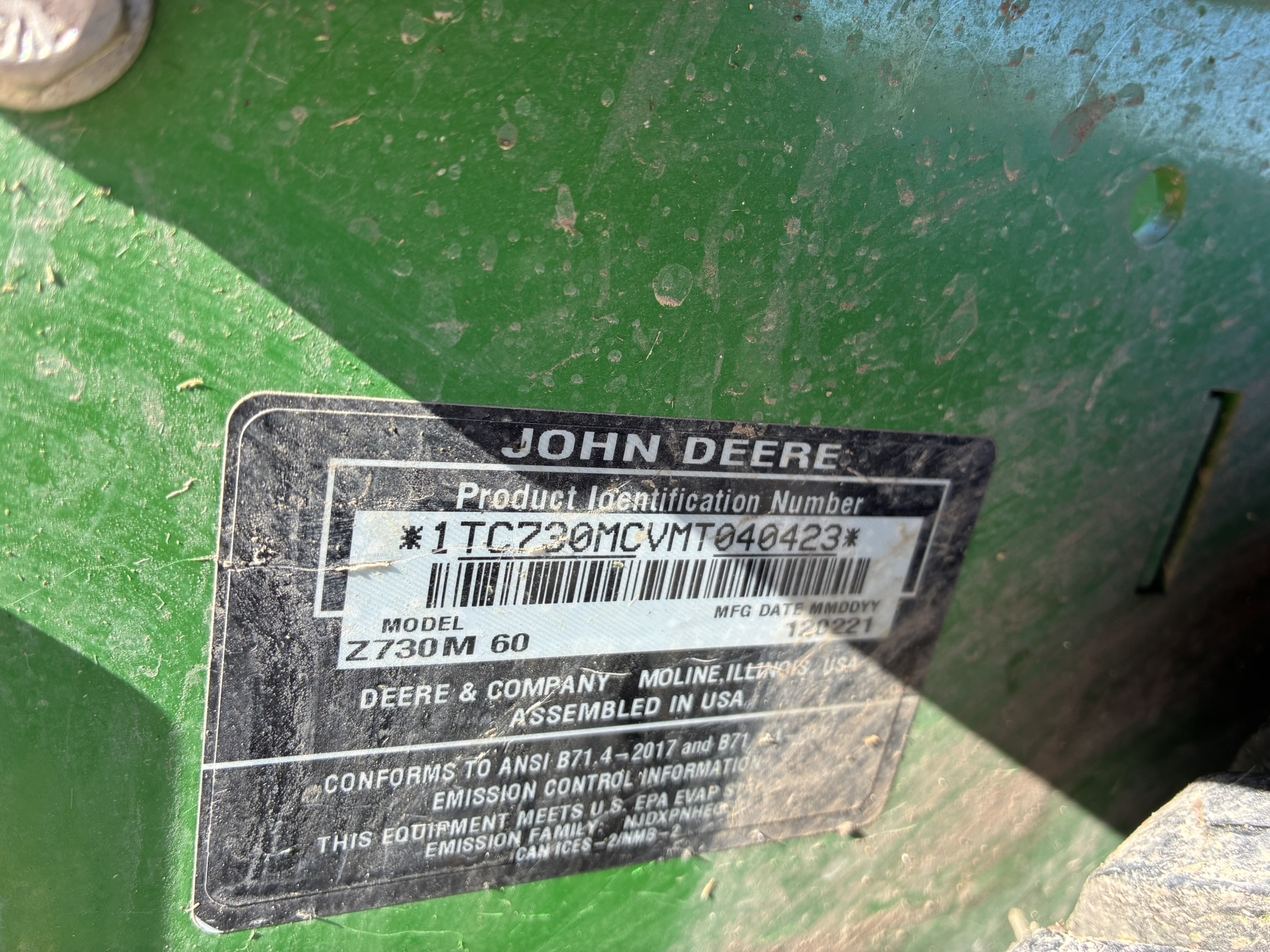  2022 John Deere Z730M at LandMark in Marysville, KS