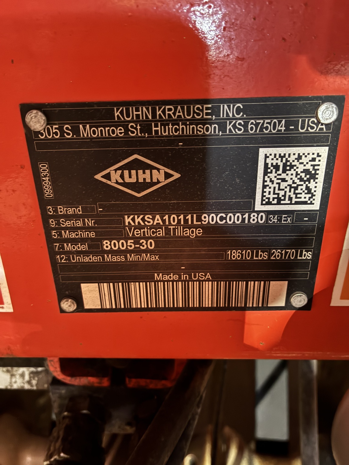  2019 Kuhn Krause 8005-30 at LandMark in Kearney, NE