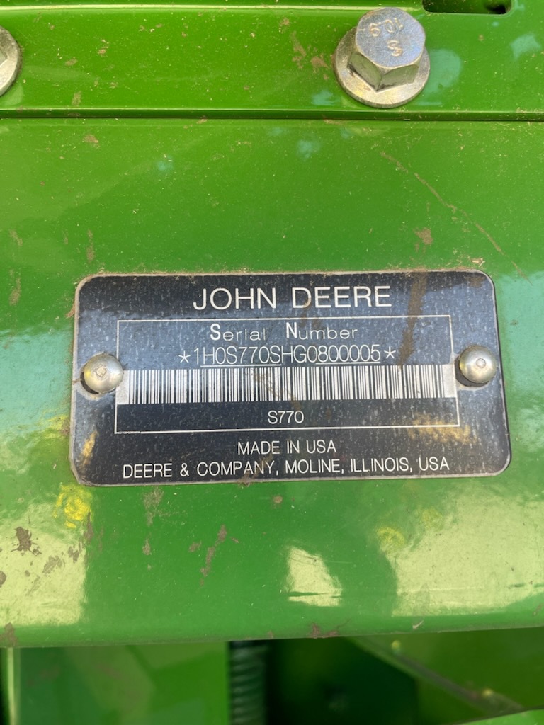  2019 John Deere S780 at LandMark in Smith Center, KS