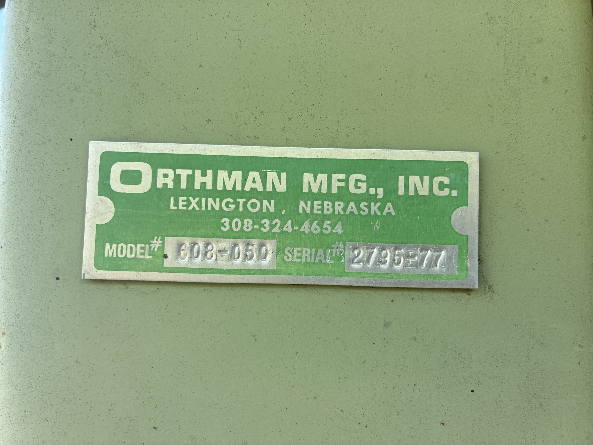 1995 Orthman 897 at LandMark in Marysville, KS